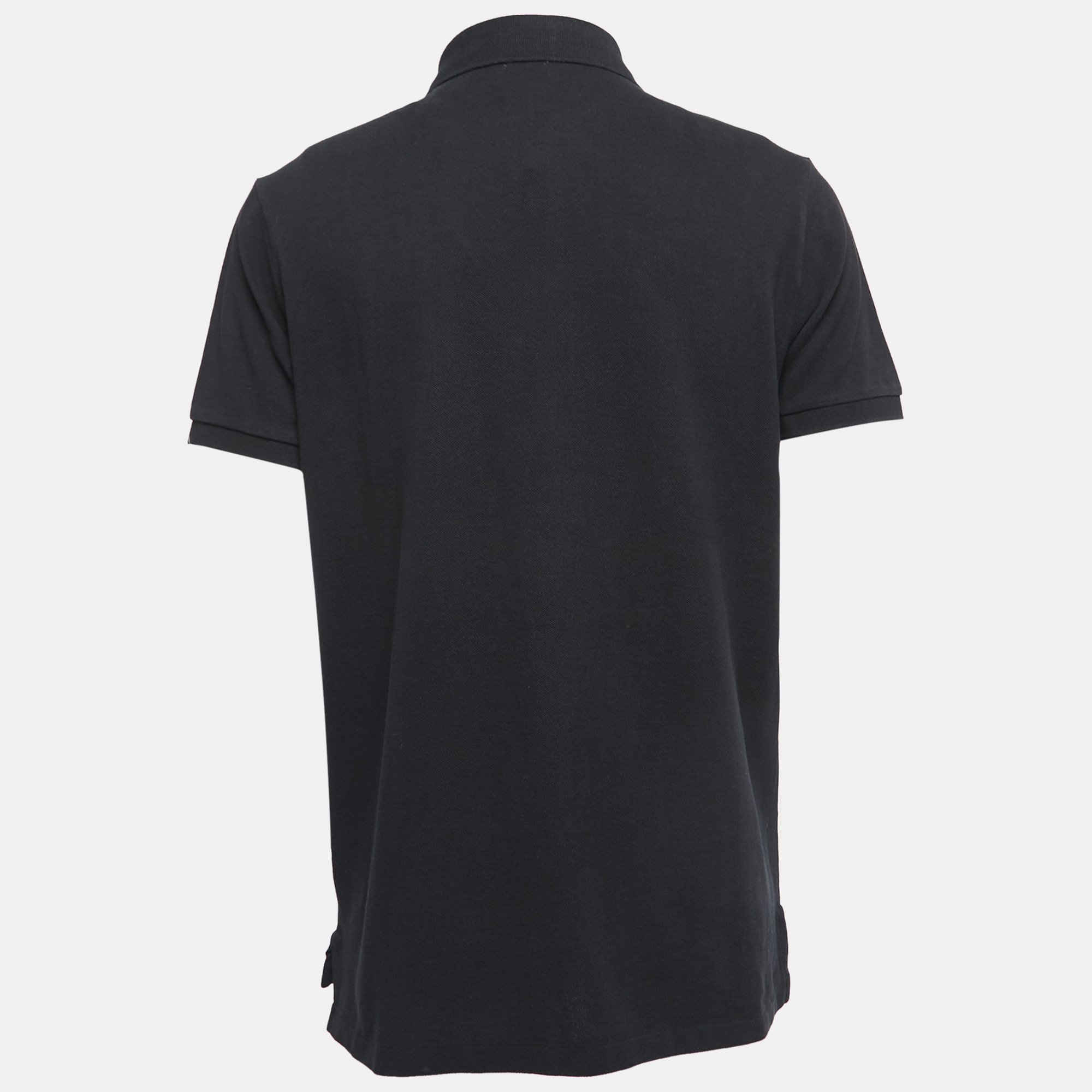 

Polo Ralph Lauren Black Cotton Custom Slim Fit Polo T-Shirt