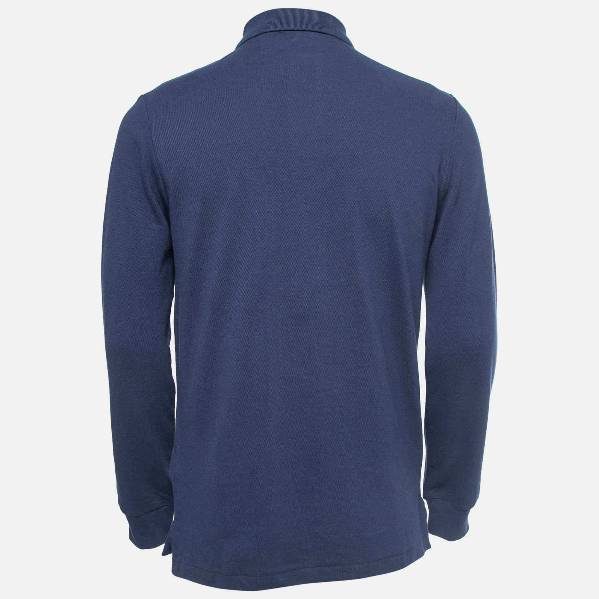 

Polo Ralph Lauren Navy Blue Cotton Classic Fit Long Sleeve Polo T-Shirt