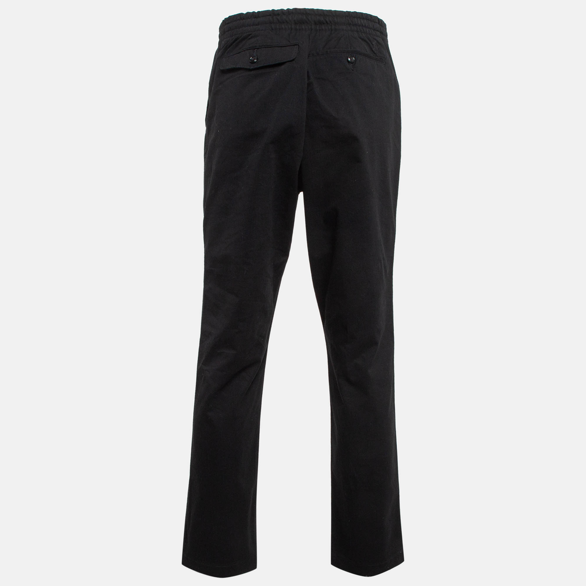 Polo Ralph Lauren Black Cotton Trousers L 