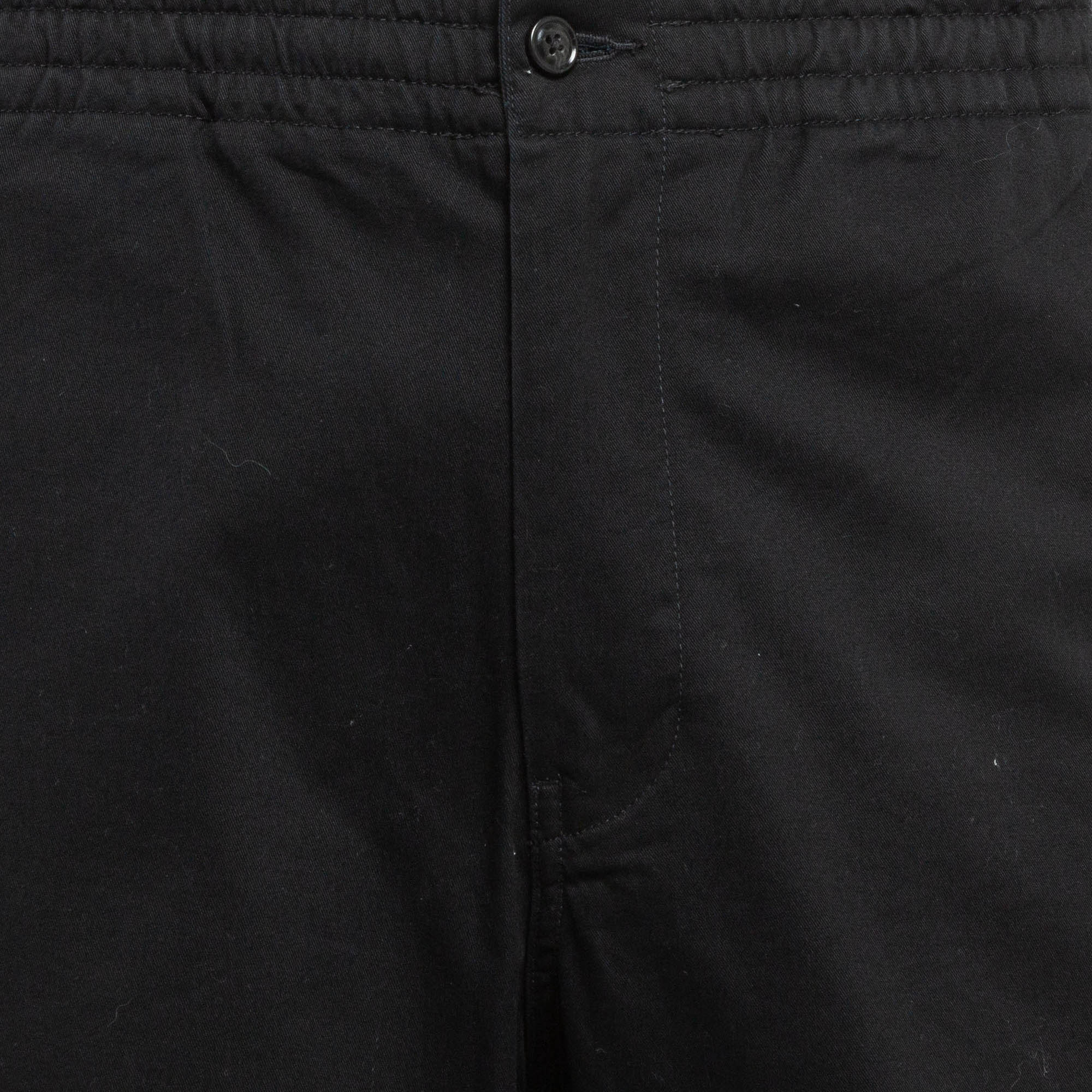Polo Ralph Lauren Black Cotton Trousers L 