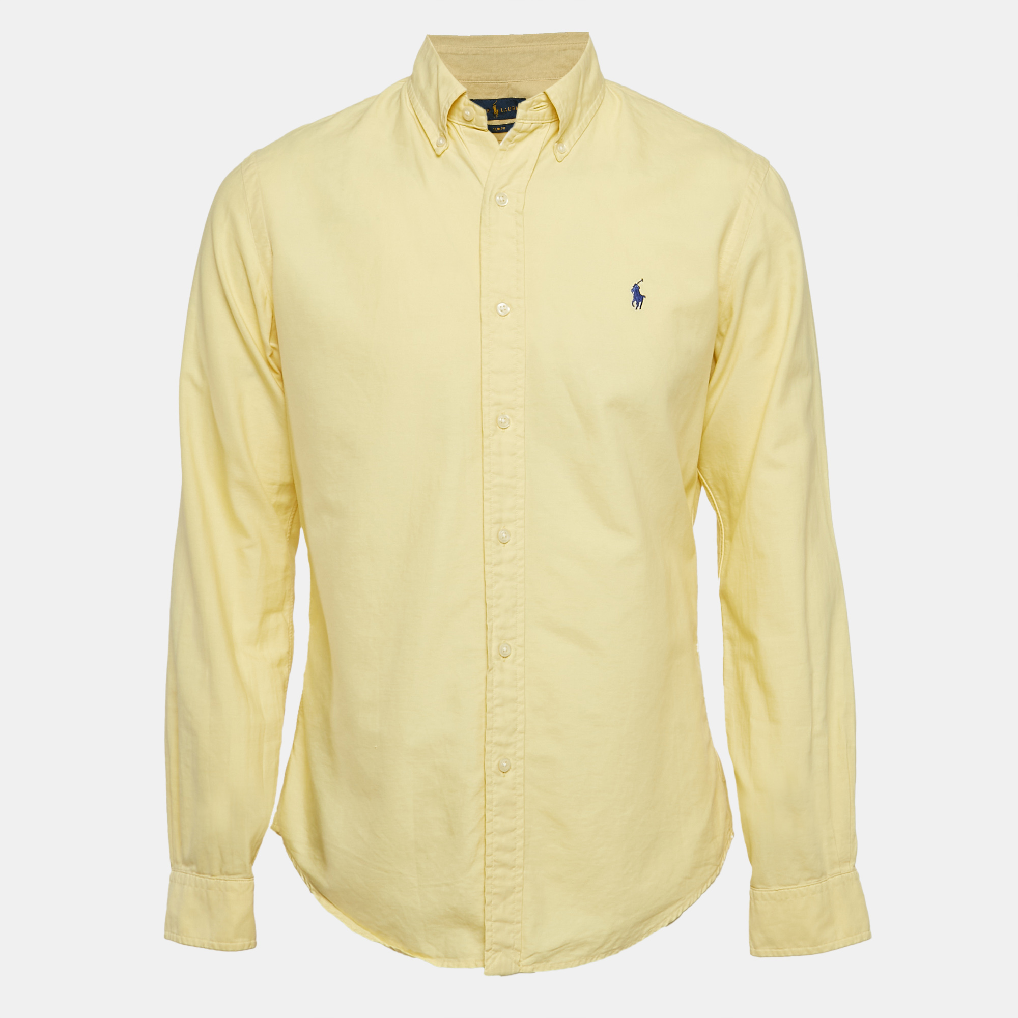 

Polo Ralph Lauren Yellow Cotton Button Down Shirt M