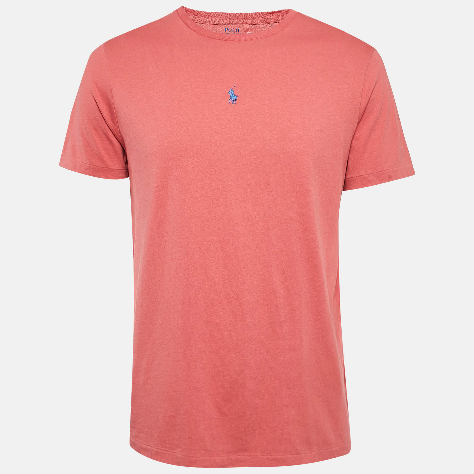 

Polo Ralph Lauren Pink Jersey Custom Slim Fit T-Shirt L