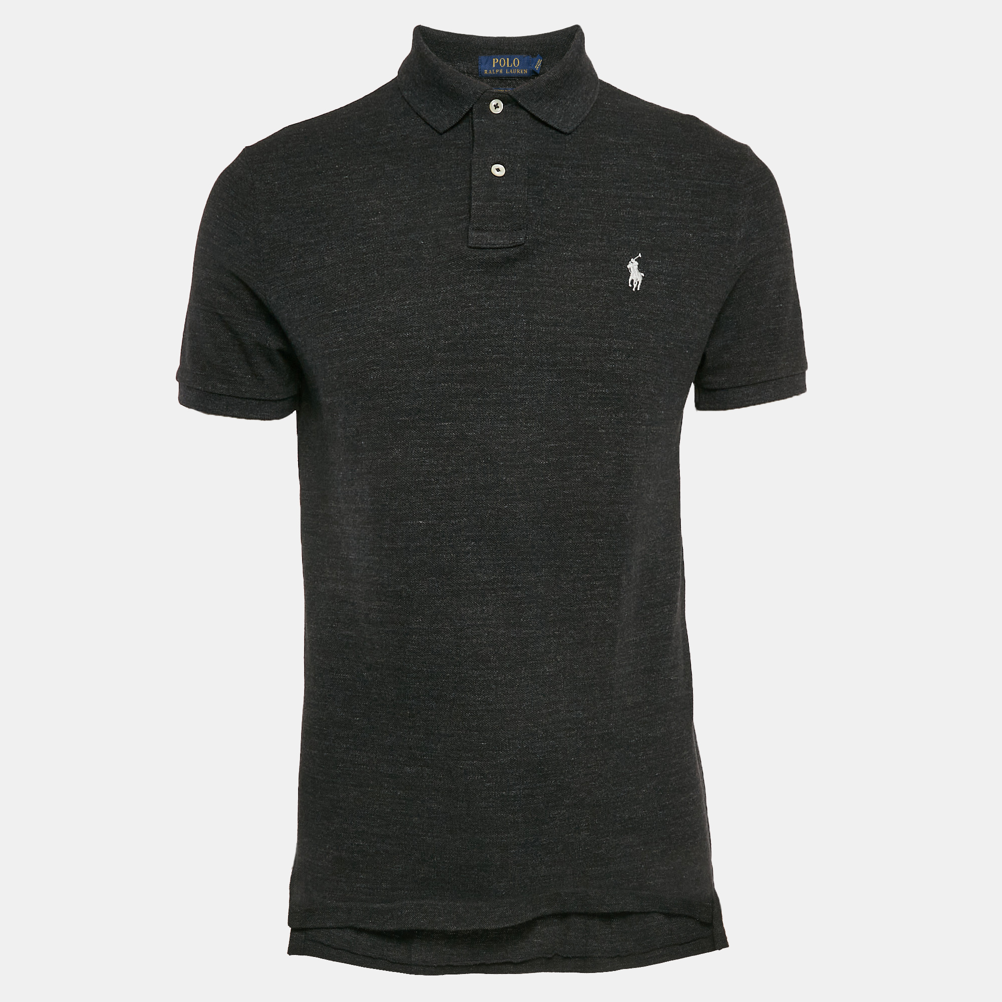 

Polo Ralph Lauren Charcoal Grey Cotton Slim Fit Polo T-Shirt M