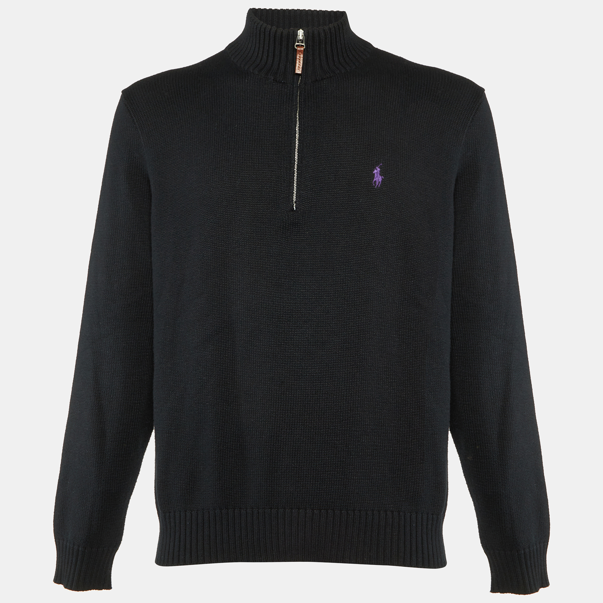 

Polo Ralph Lauren Black Cotton Knit Sweater L