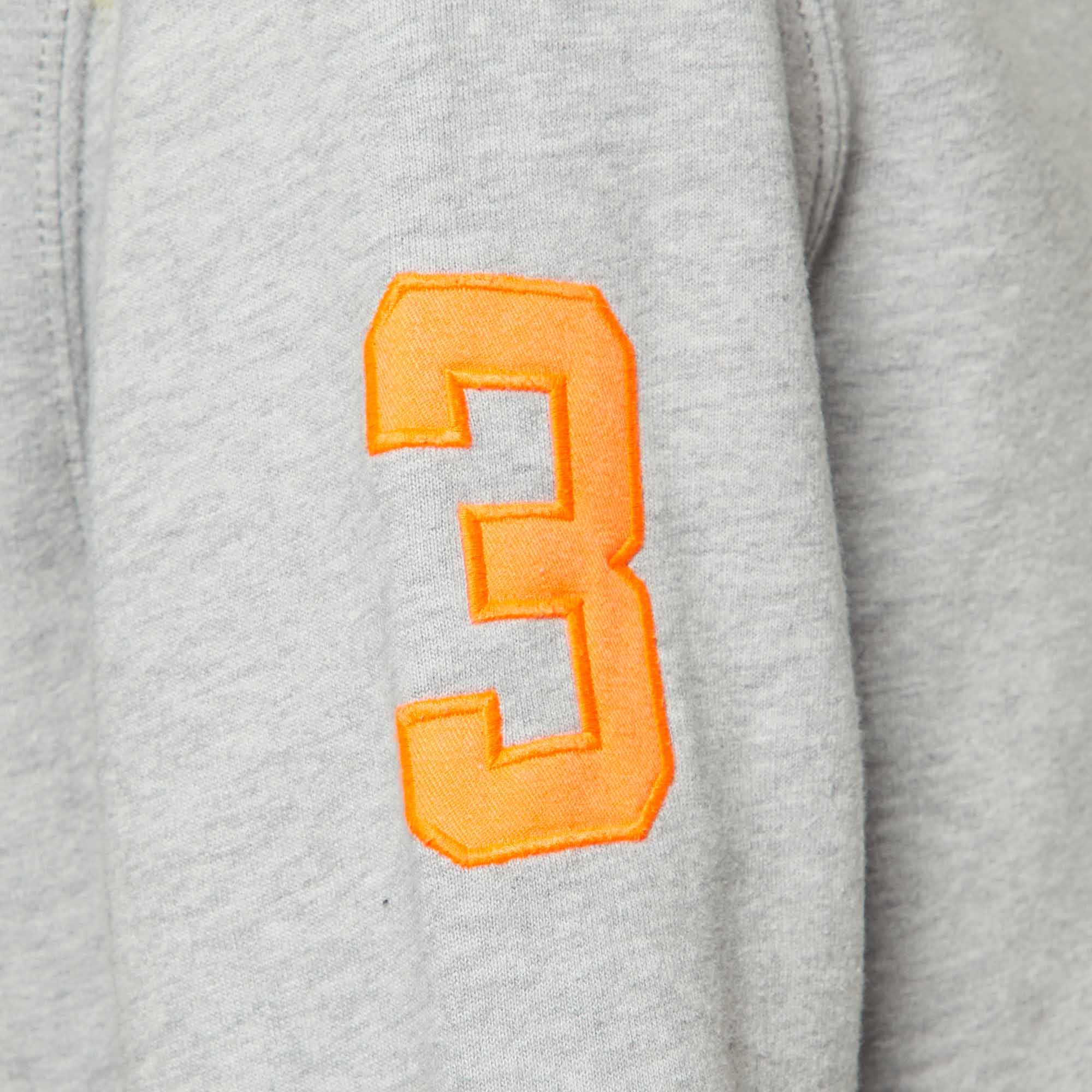 Polo Ralph Lauren Grey Cotton Logo Embroidered Hoodie M 