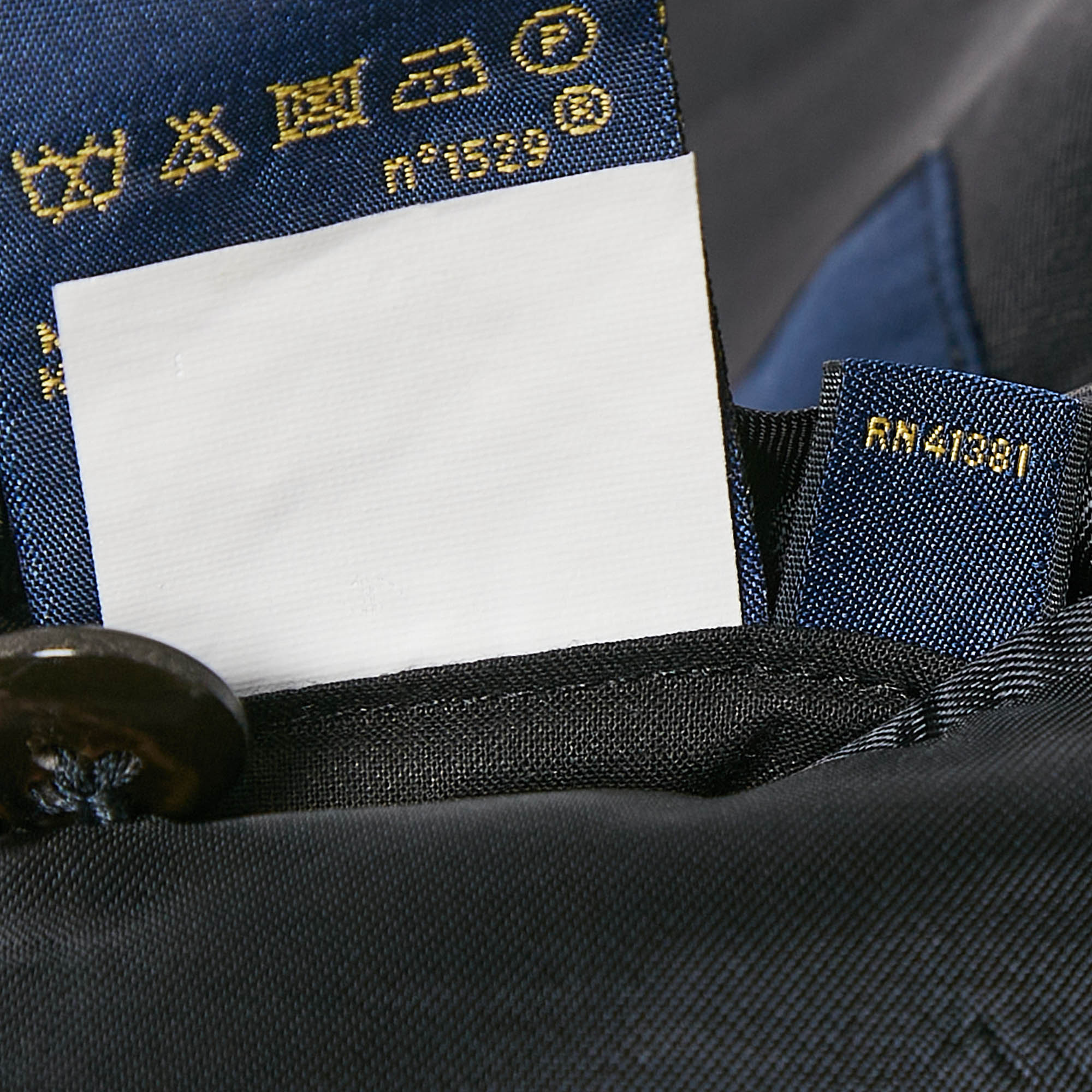 Polo Ralph Lauren Navy Blue Wool Applique Detail Single Breasted Blazer XL 