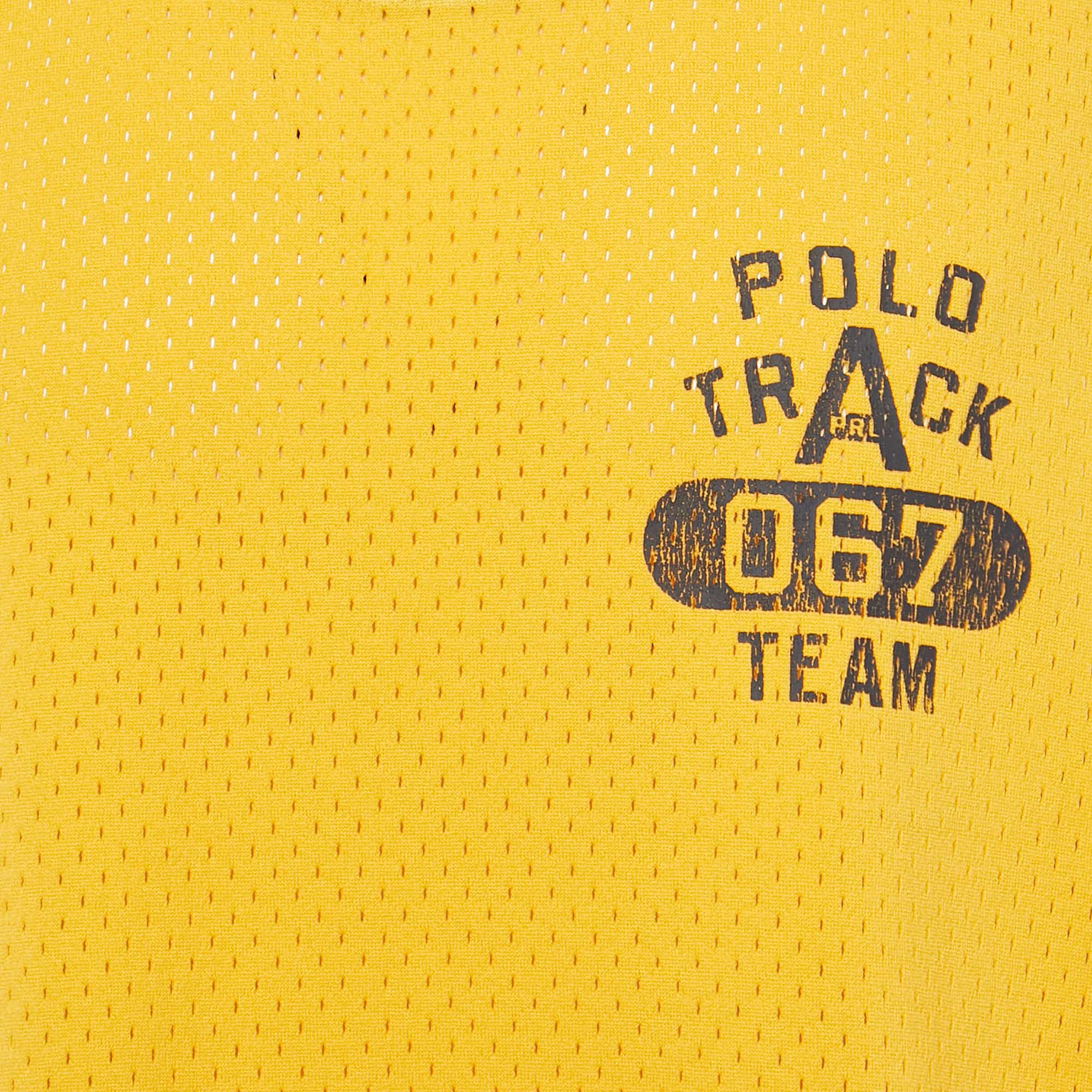 Polo Ralph Lauren Yellow Pinhole Jersey Sleeveless T-Shirt XL 