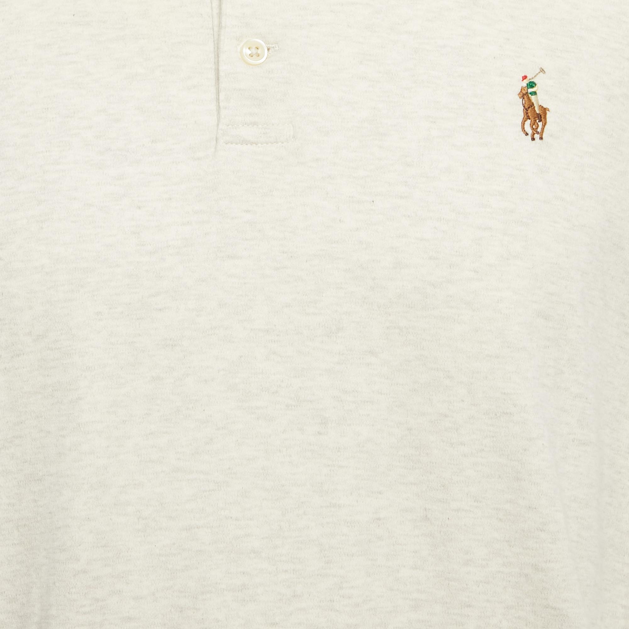 Polo Ralph Lauren Off-White Cotton Polo T-Shirt XL 