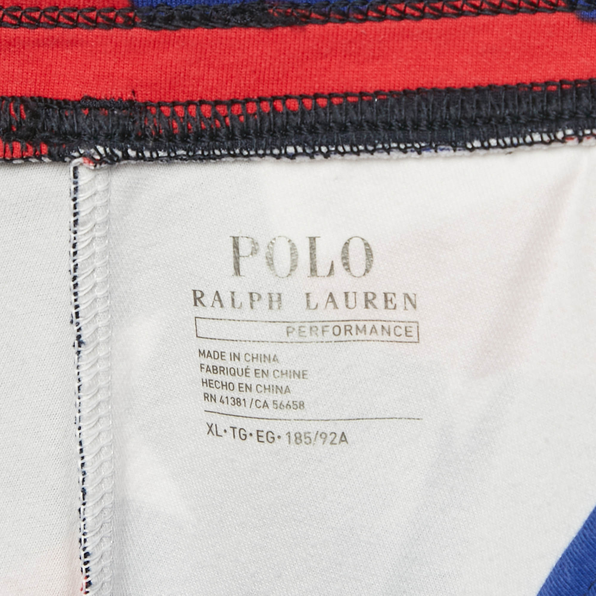 Polo Ralph Lauren Multicolor Printed Cotton Knit Trackpants XL 