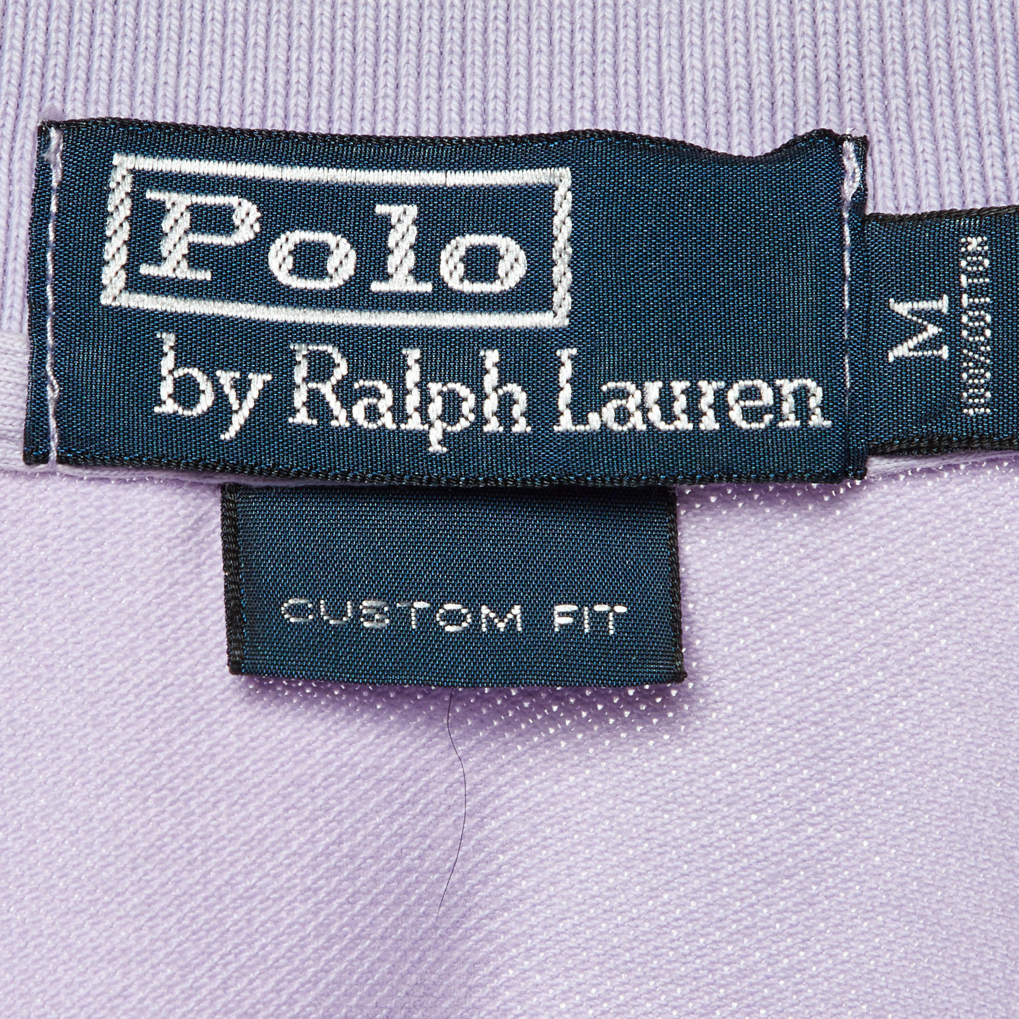 Polo Ralph Lauren Lavender Cotton Custom Fit Polo T-Shirt M 