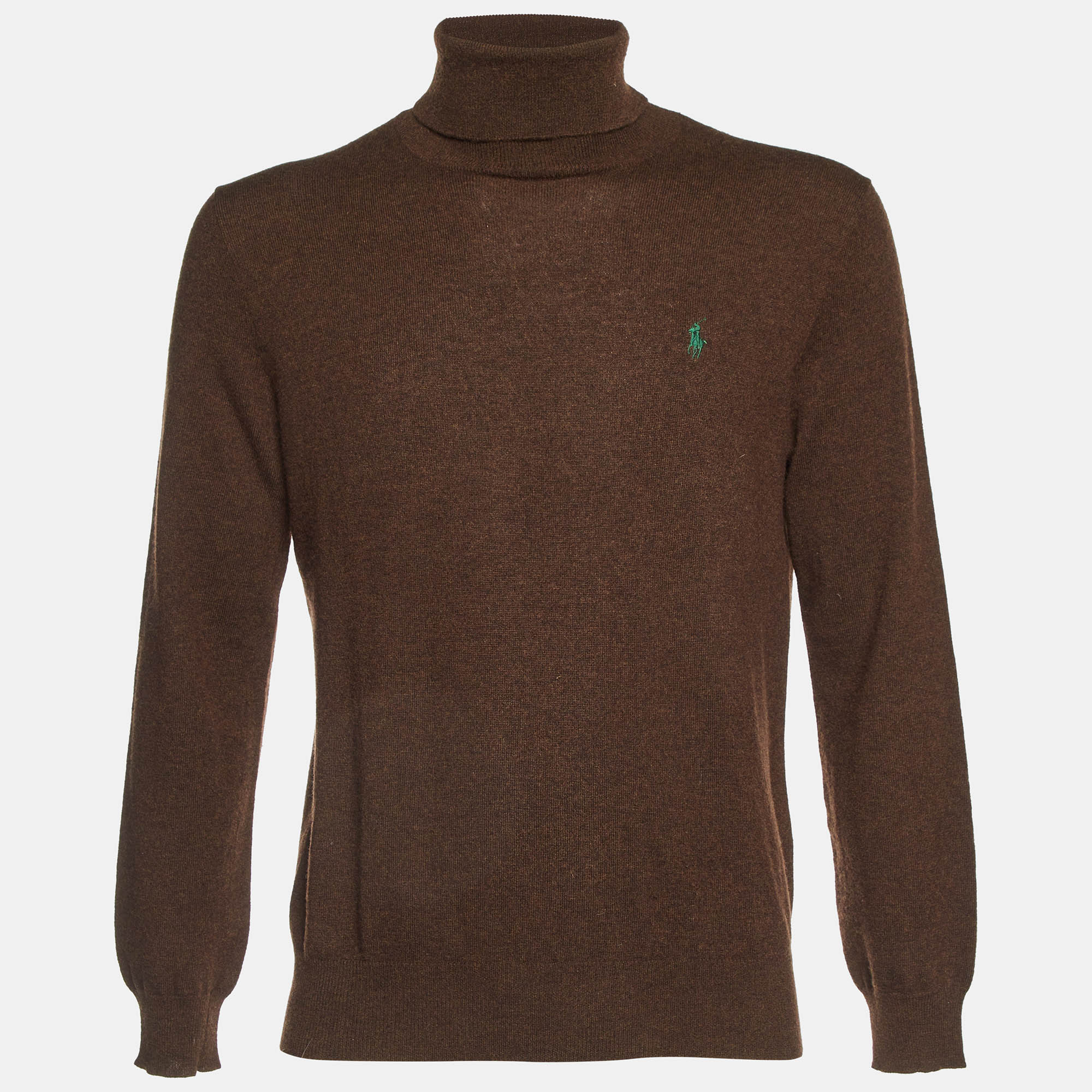 

Polo Ralph Lauren Brown Merino Wool Turtle Neck Sweater M