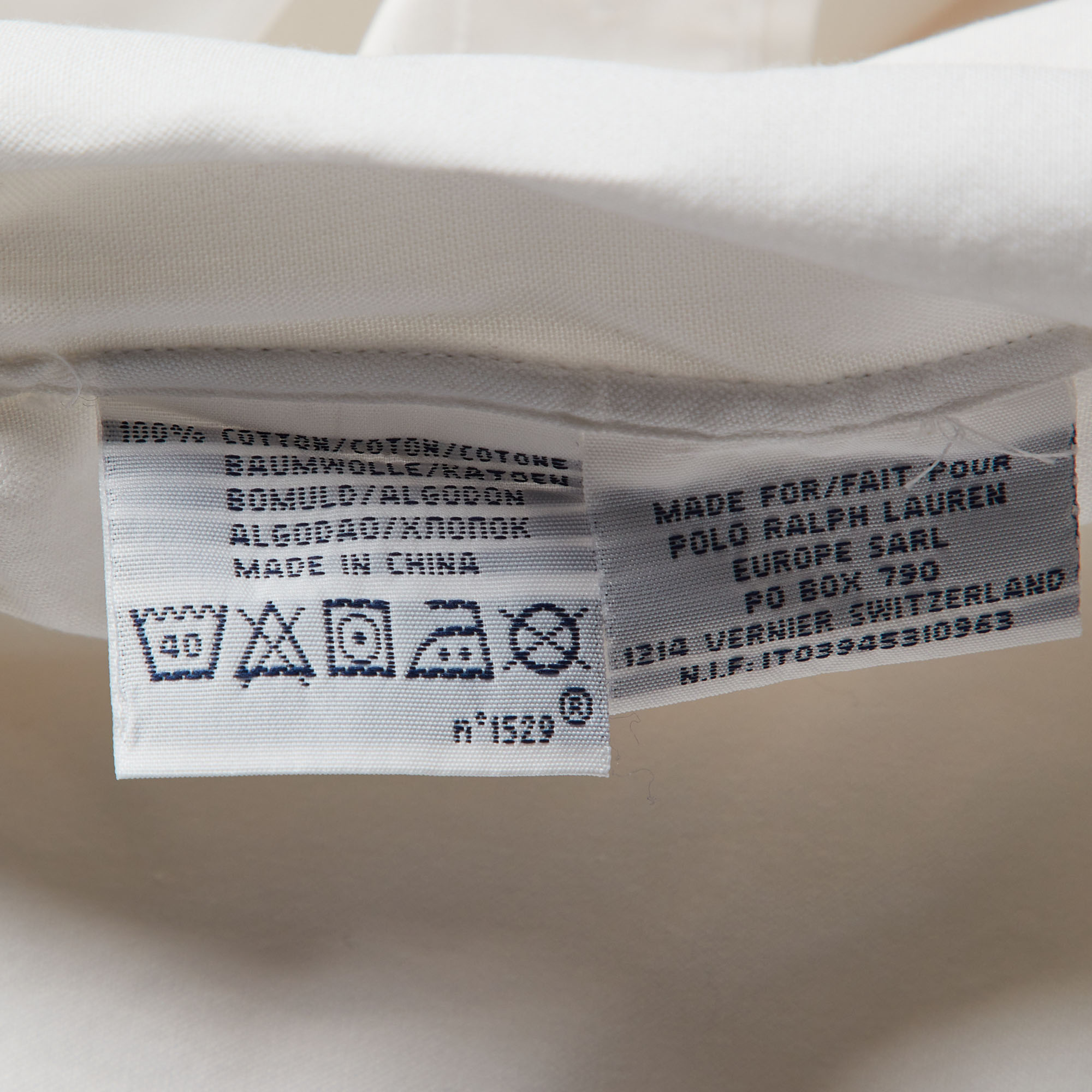 Polo Ralph Lauren White Cotton Button Down Shirt M 