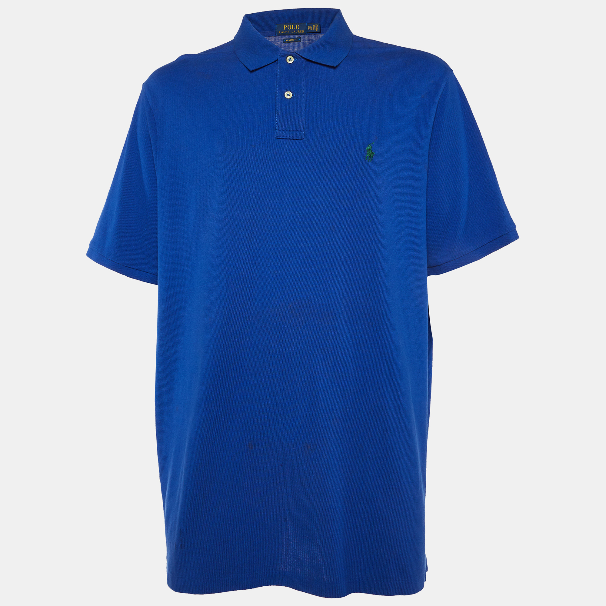 

Polo Ralph Lauren Blue Embroidered Cotton Classic Fit Polo T-Shirt XXL