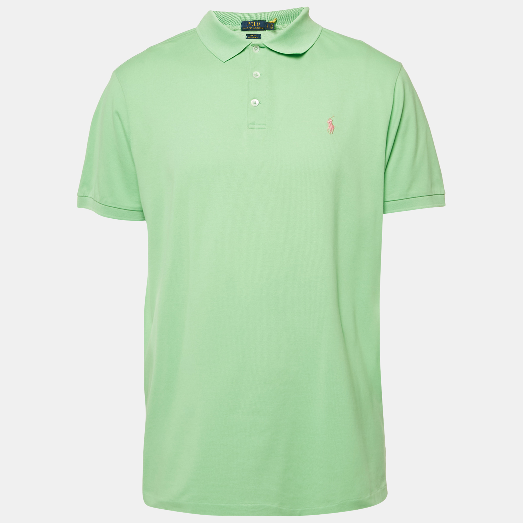 

Ralph Lauren Green Cotton Pique Polo T-Shirt XL