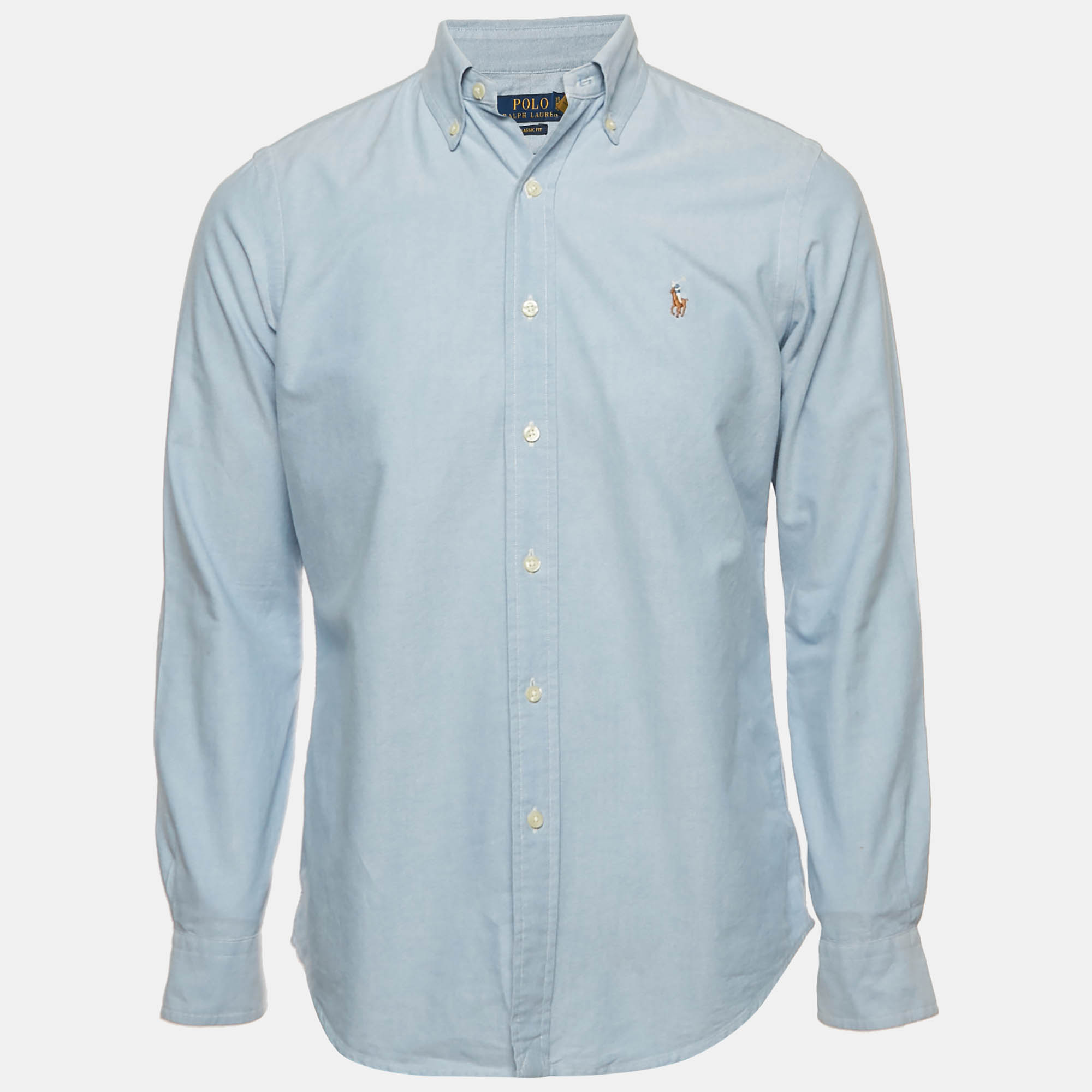 

Polo Ralph Lauren Blue Cotton Classic Fit Shirt S