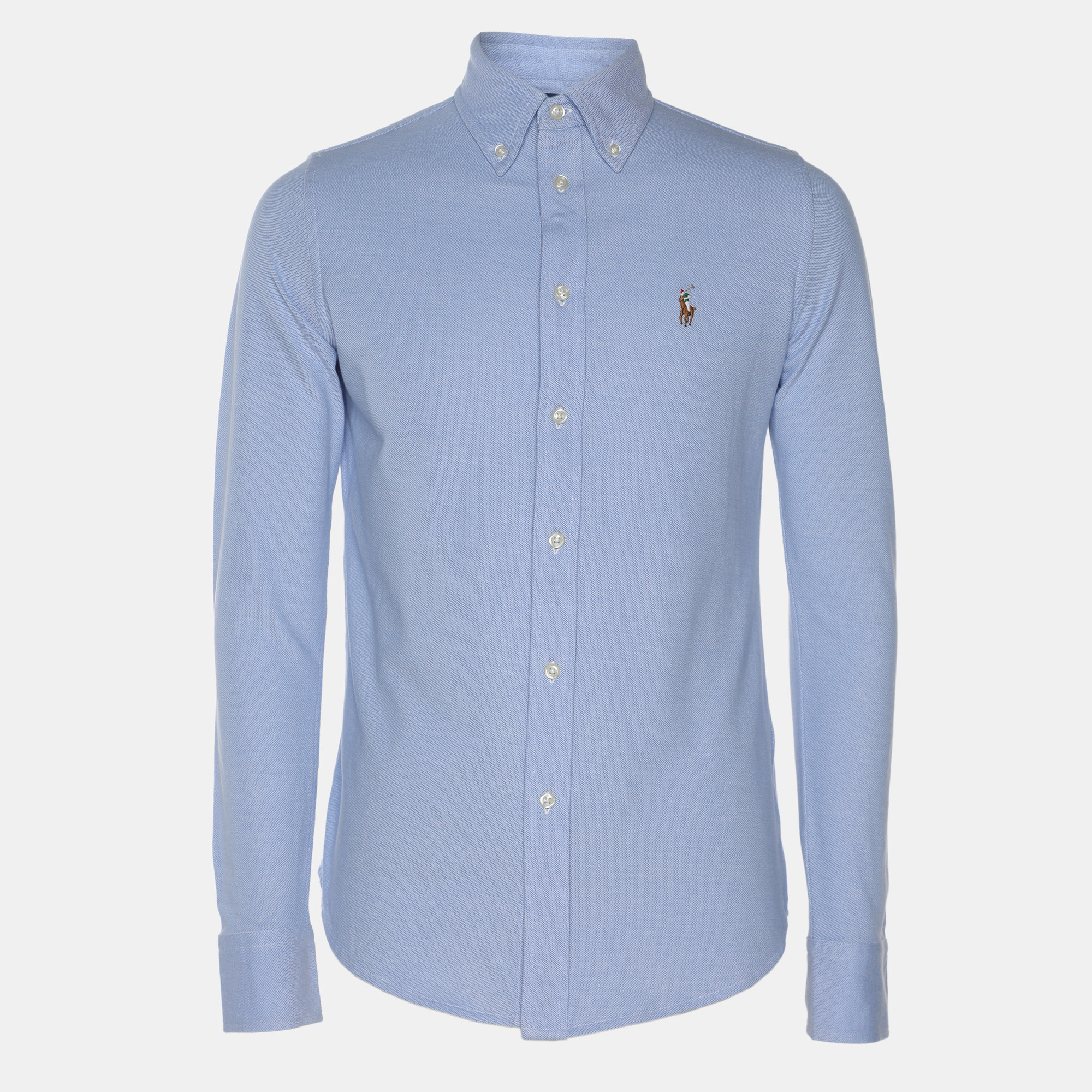 

Polo Ralph Lauren Blue Cotton Button Front Shirt M