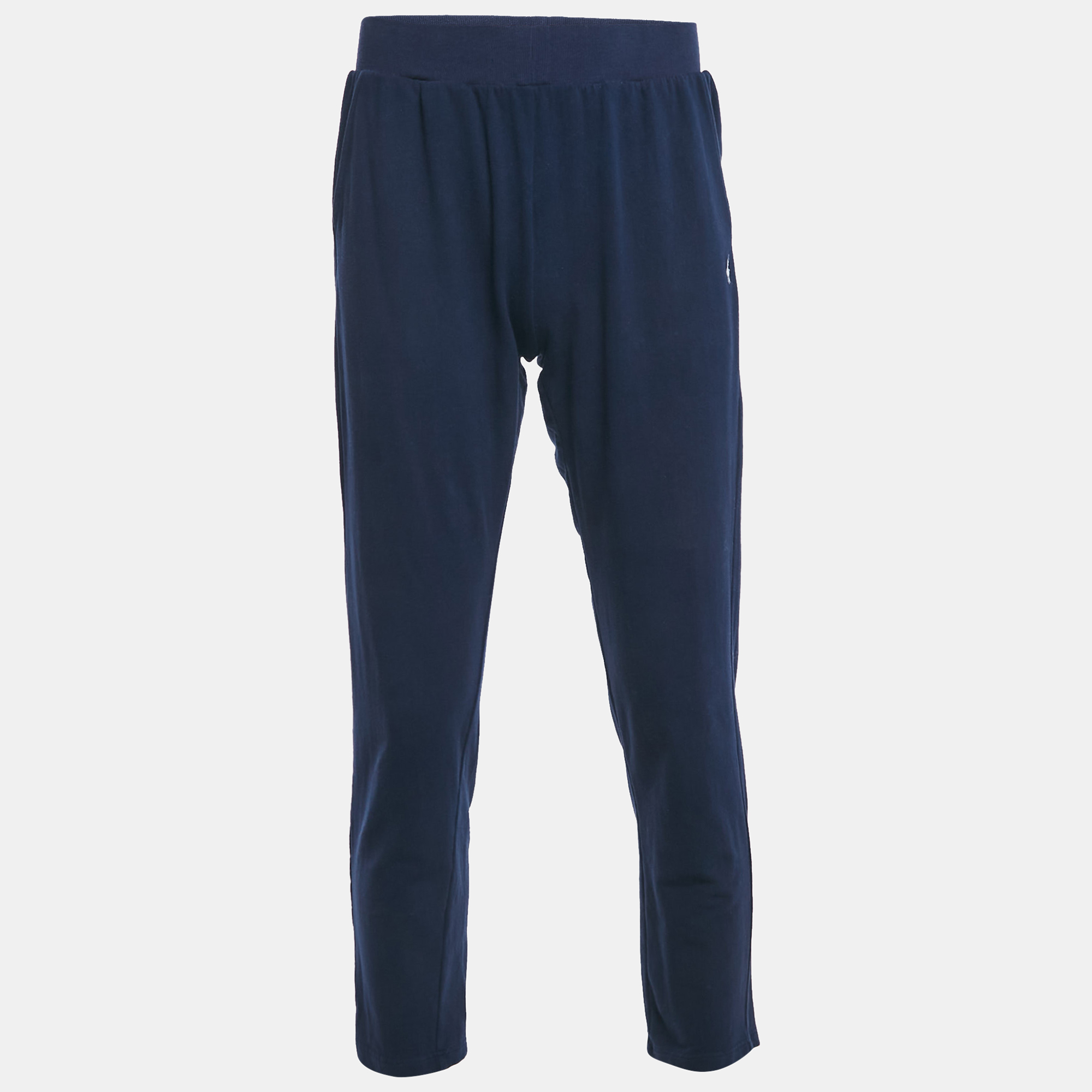 

Polo Ralph Lauren Navy Blue Logo Embroidered Cotton Joggers XL