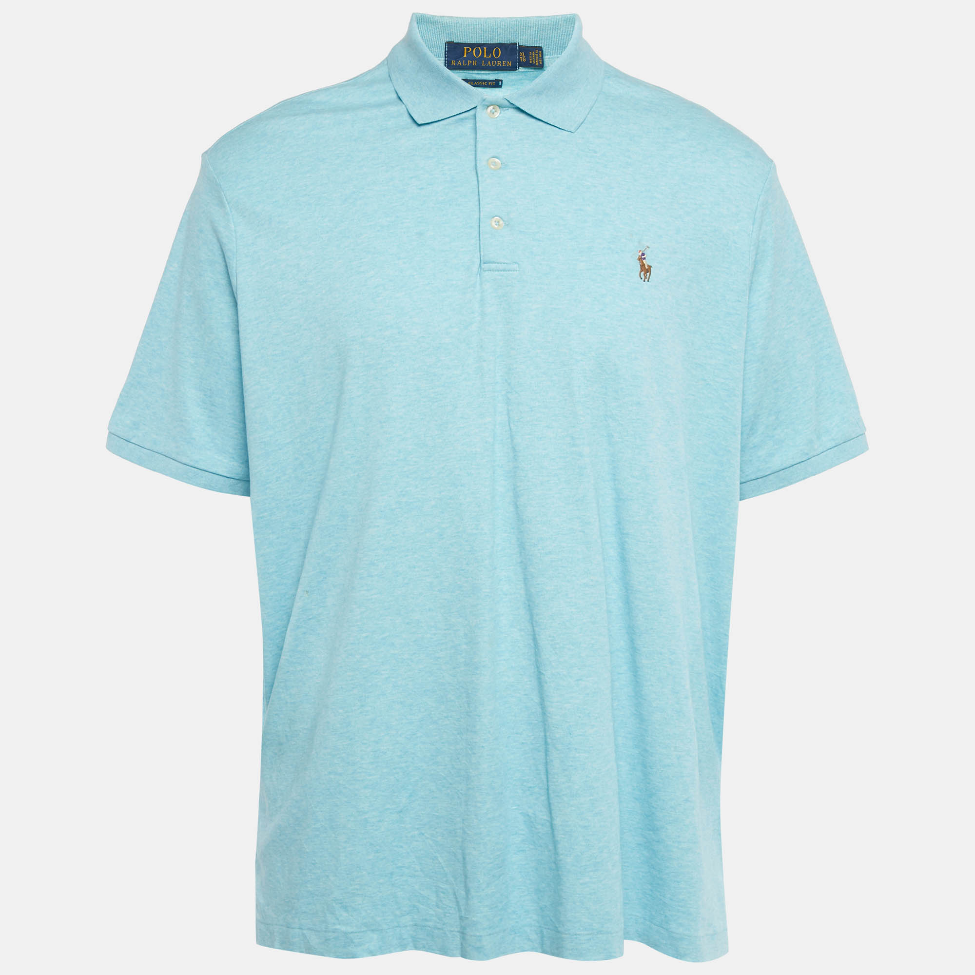 Polo Ralph Lauren Blue Jersey Classic Fit Polo T-Shirt XL