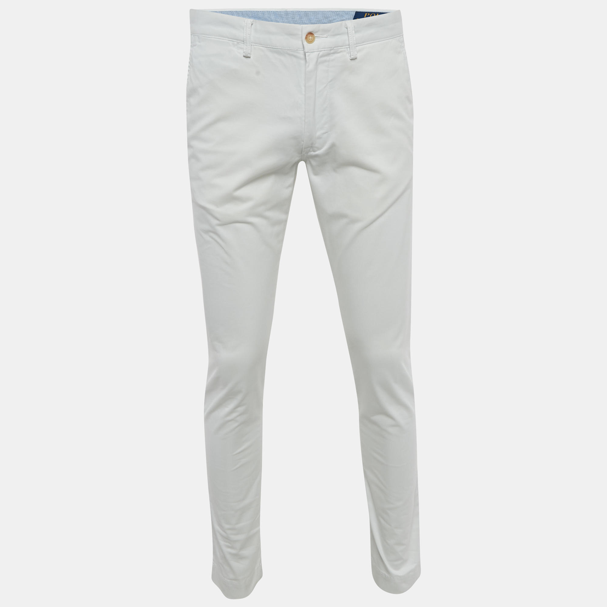 

Polo Ralph Lauren White Cotton Chino Trousers M