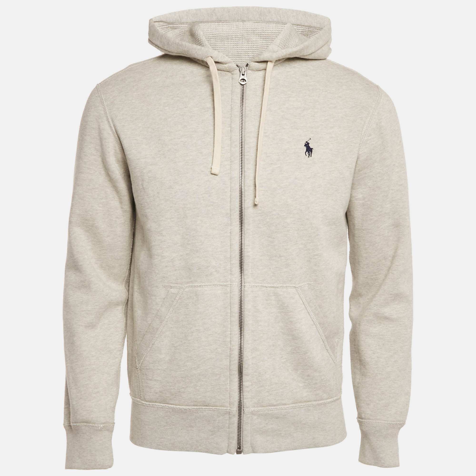

Polo Ralph Lauren Grey Cotton Zip-Up Hoodie S