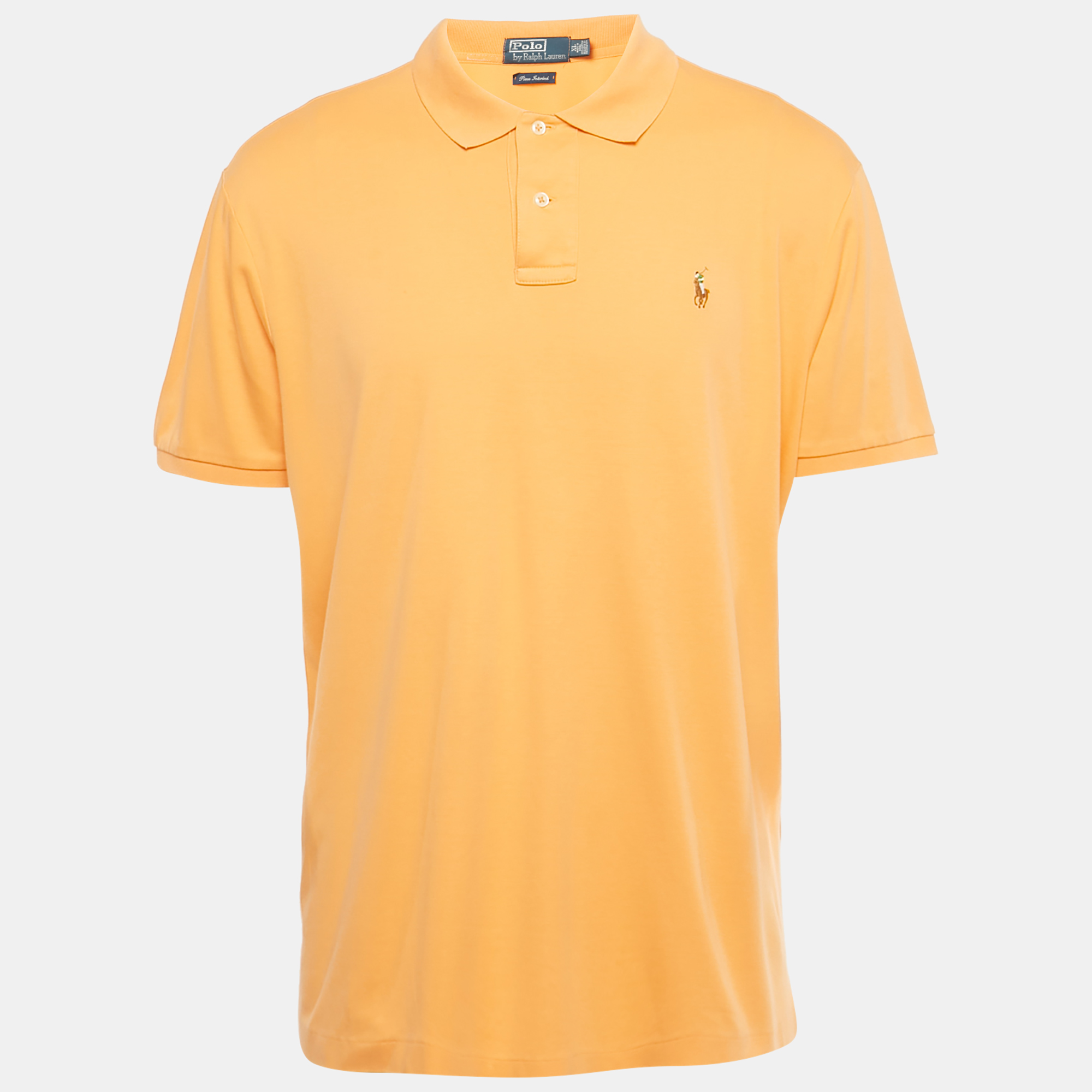 

Polo Ralph Lauren Orange Pima Jersey Polo T-Shirt XL