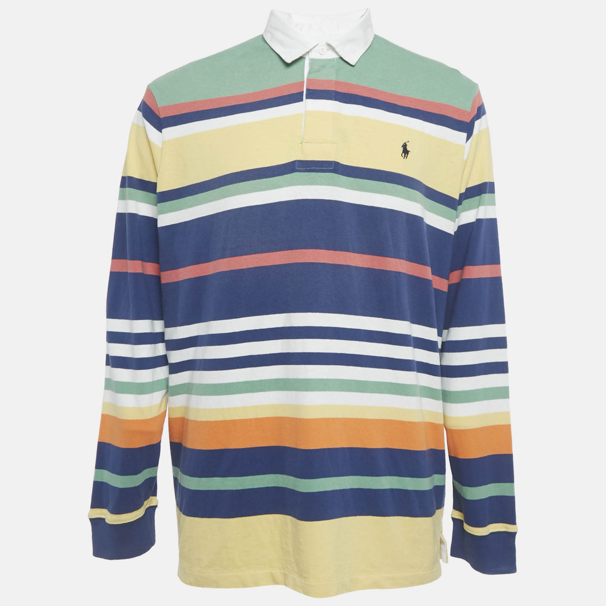 

Polo Ralph Lauren Multicolor Striped Jersey Polo T-Shirt XL