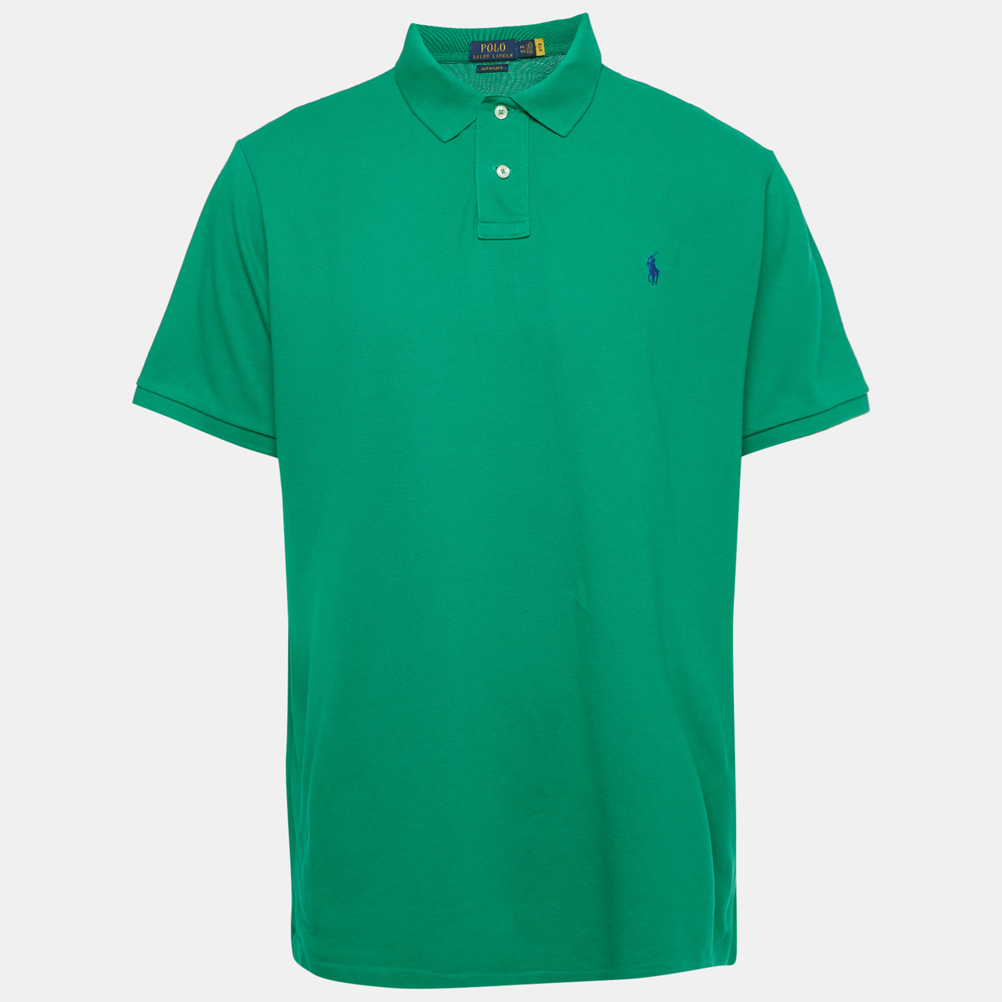 

Polo Ralph Lauren Green Pique Custom Fit Polo T-Shirt XXL