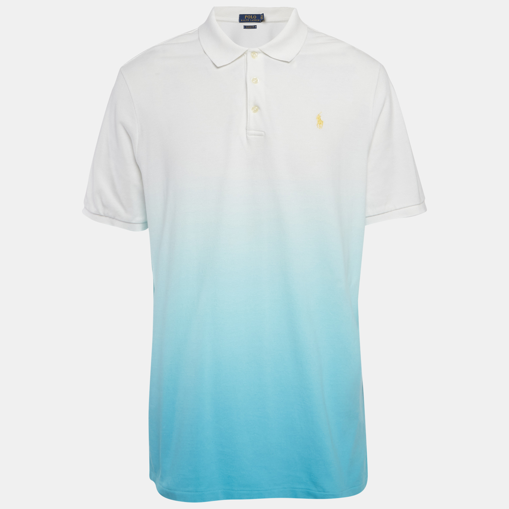 

Polo Ralph Lauren Blue Ombre Pique Polo T-Shirt L