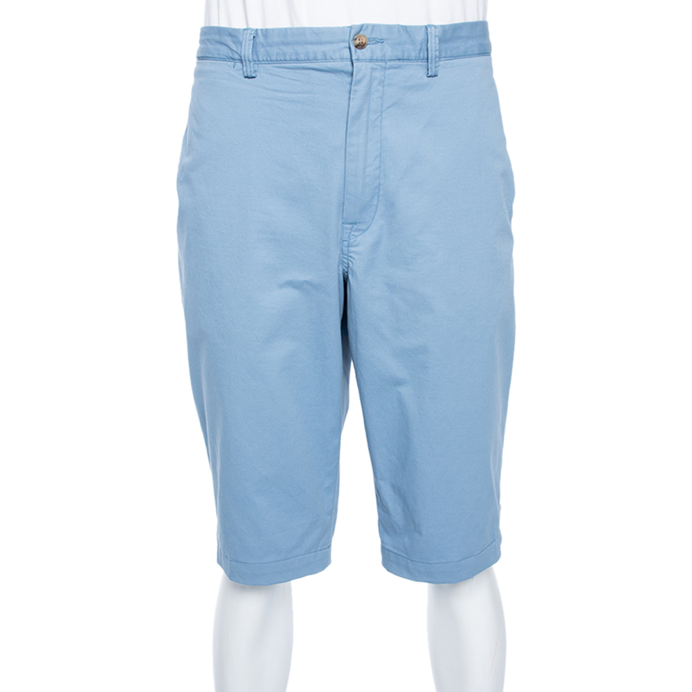 

Polo Ralph Lauren Blue Stretch Cotton Twill Straight Fit Chino Shorts