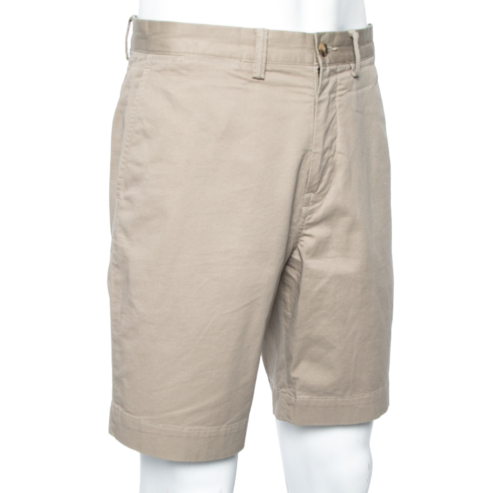 

Polo Ralph Lauren Beige Cotton Straight Fit Shorts