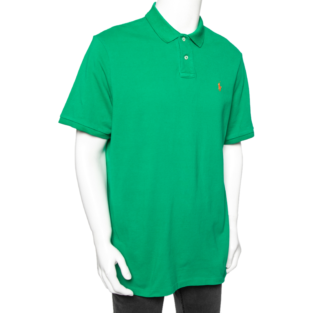 

Polo Ralph Lauren Green Cotton Pique Polo T-Shirt