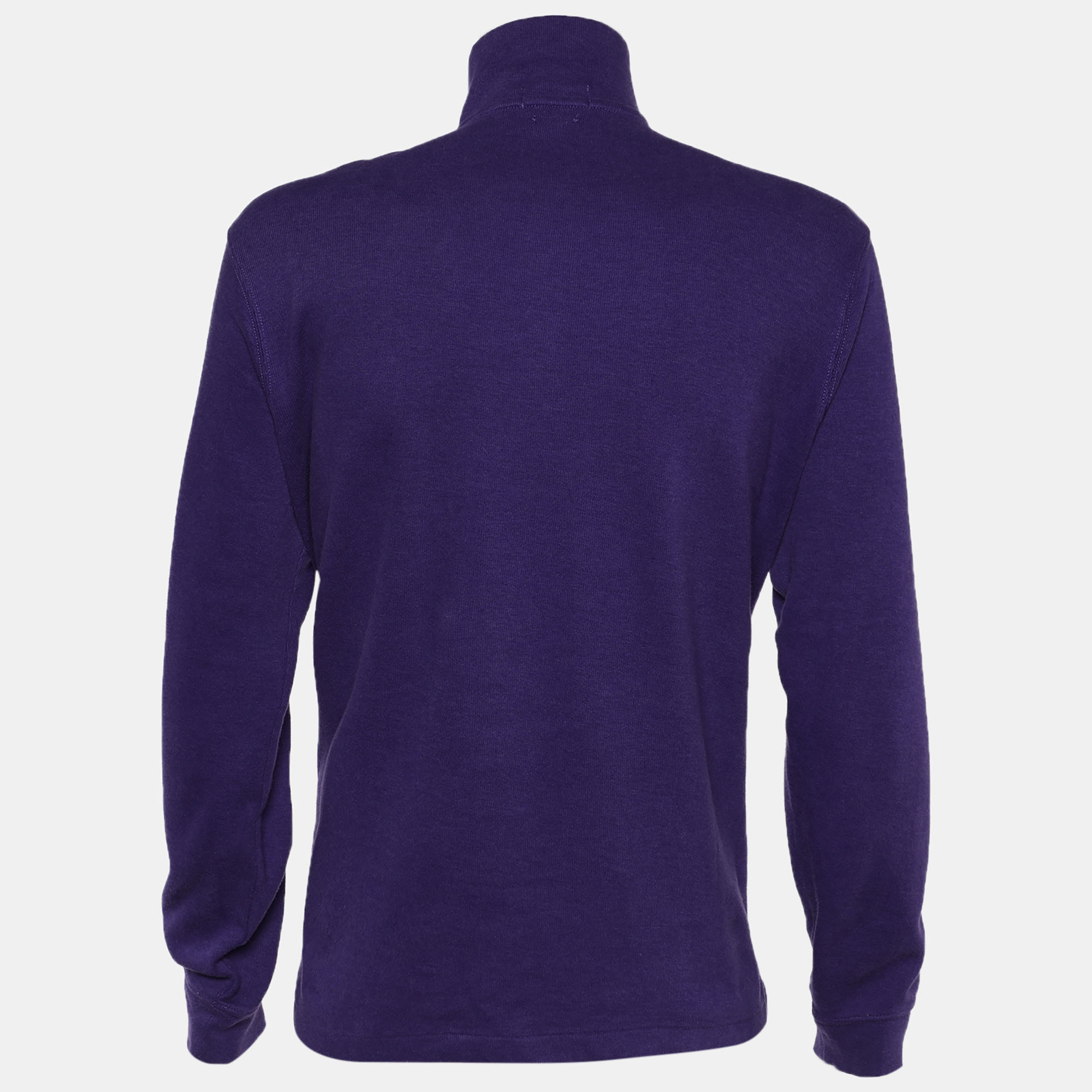 

Polo Ralph Lauren Purple Cotton Turtleneck Long Sleeve Sweater