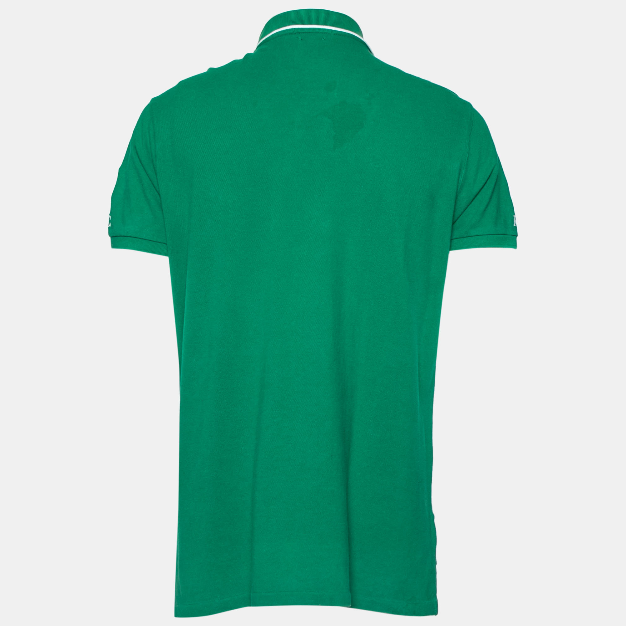 

Polo Ralph Lauren Green Cotton Pique Custom Fit Polo T-Shirt
