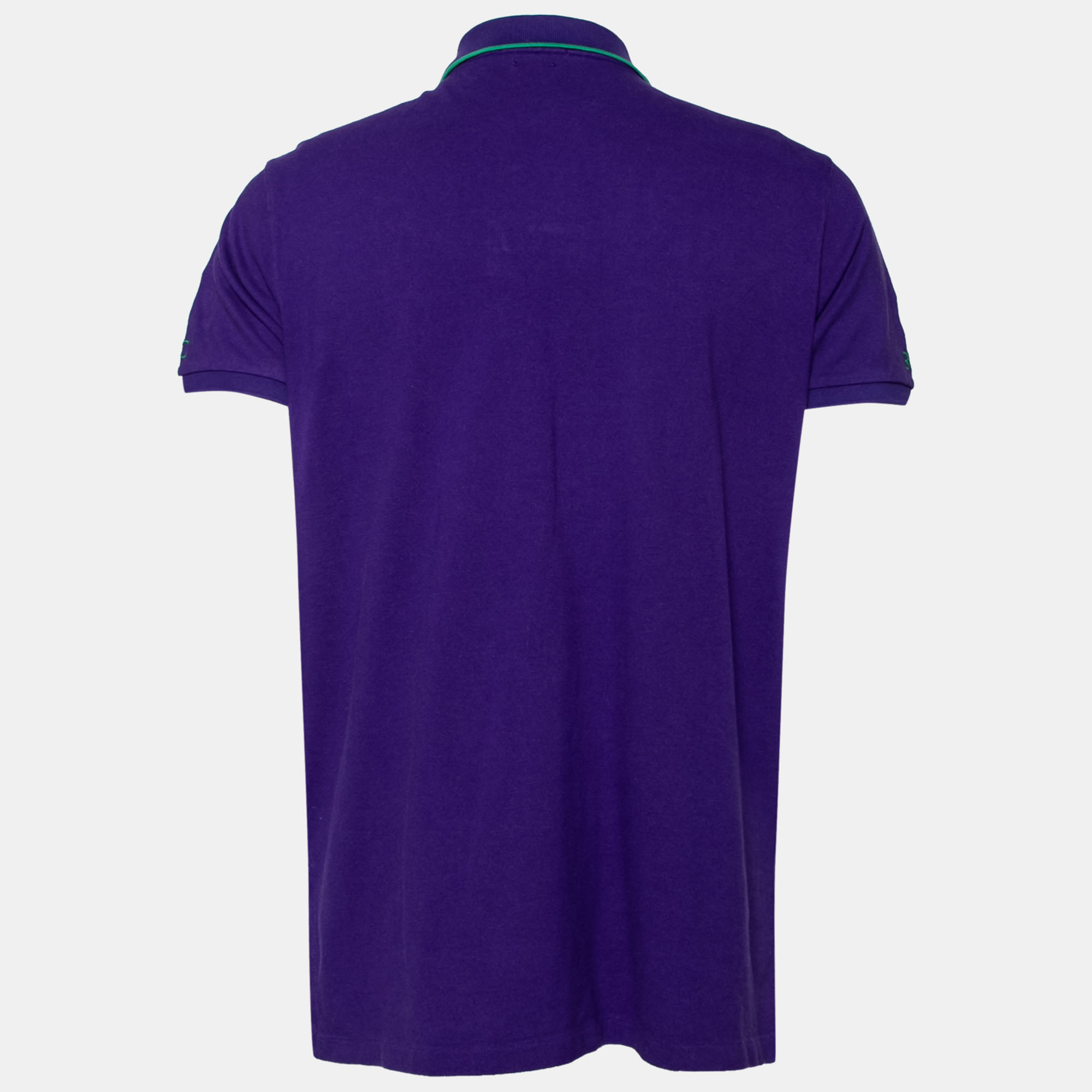 

Polo Ralph Lauren Purple Cotton Pique Custom Fit Polo T-Shirt