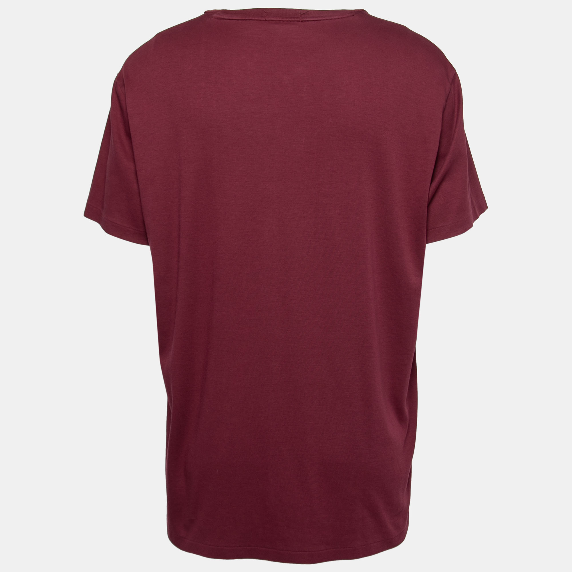 

Polo Ralph Lauren Burgundy Cotton Short Sleeve Custom Fit T-Shirt