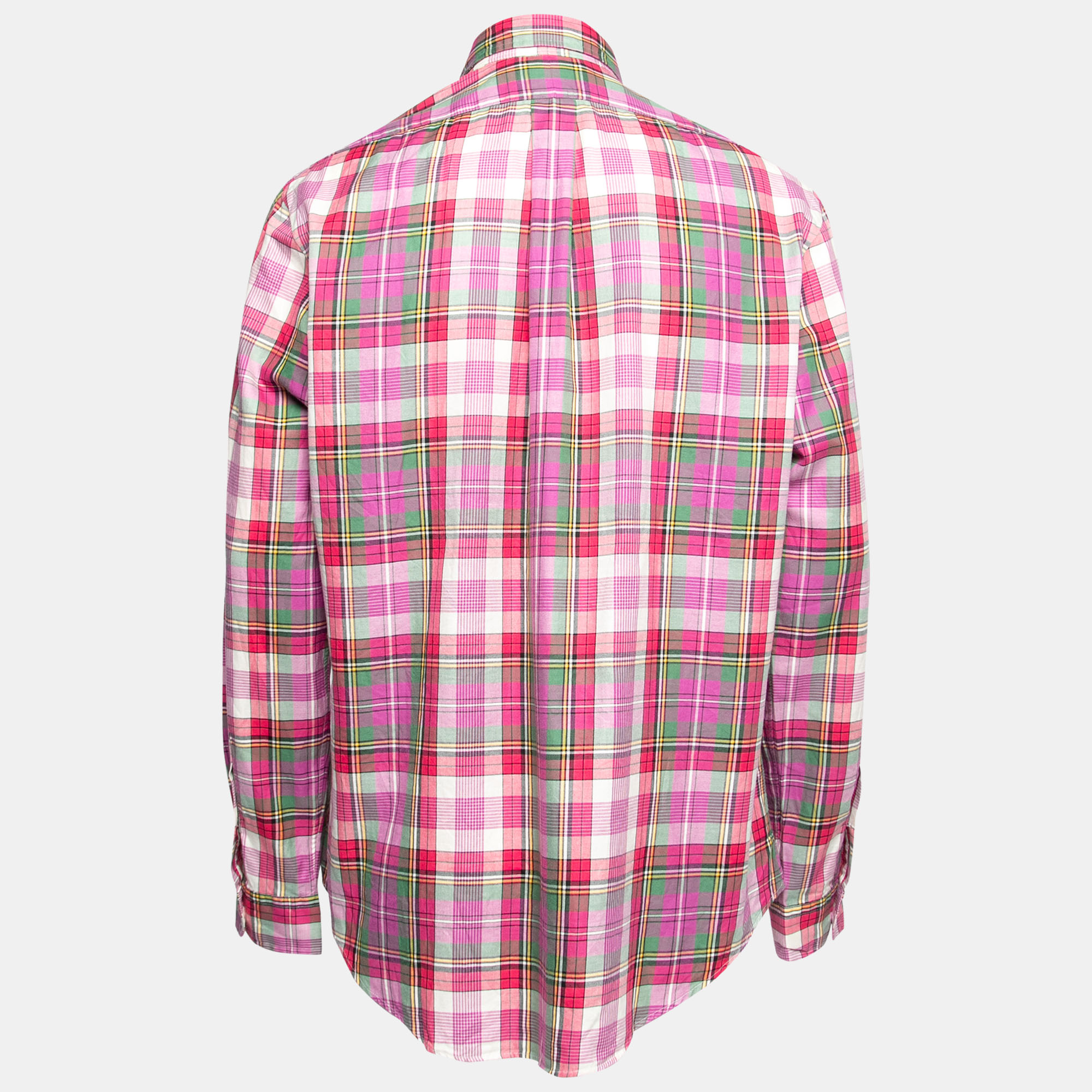 

Polo Ralph Lauren Pink Plaid Cotton Button Down Shirt