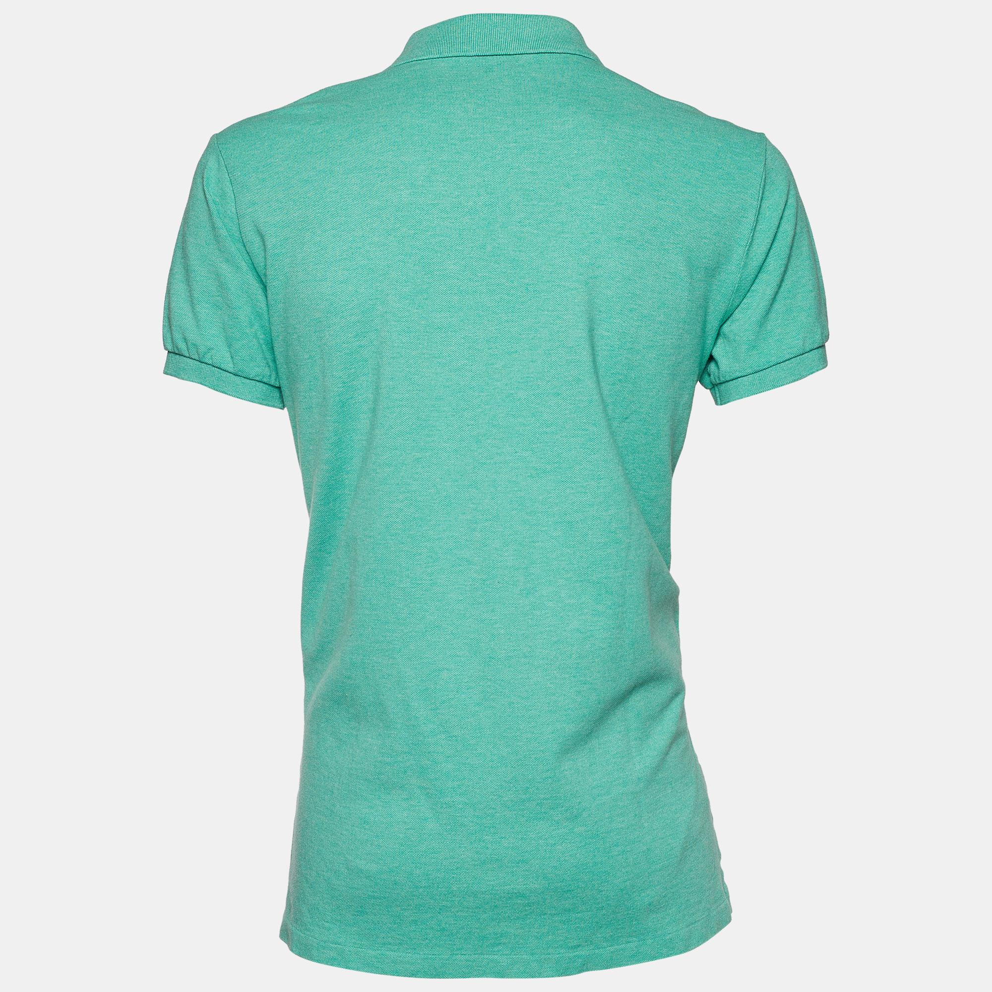 

Polo Ralph Lauren Green Cotton Pique Custom Fit Polo T-Shirt