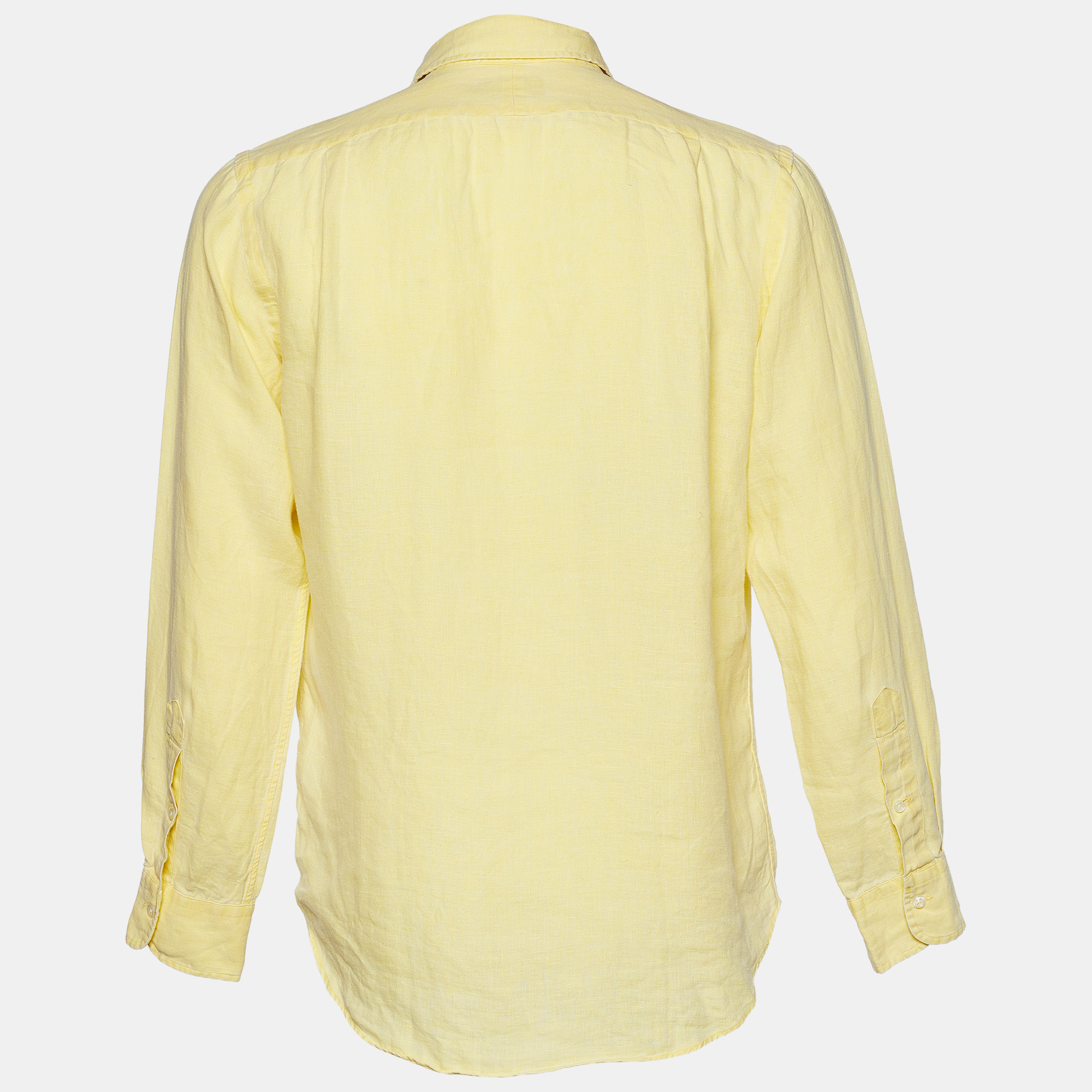 

Polo Ralph Lauren Yellow Linen Button Front Shirt