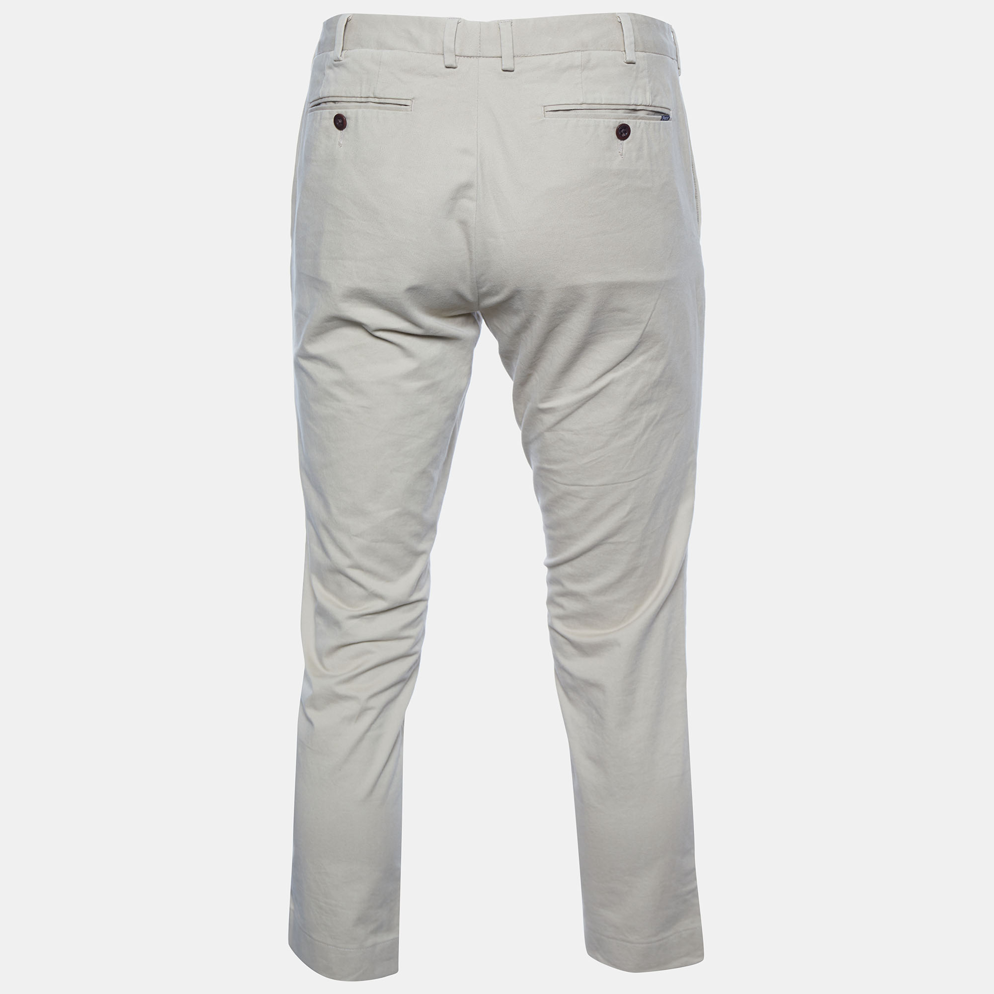 

Polo Ralph Lauren Beige Cotton Elasticized Waist Pants