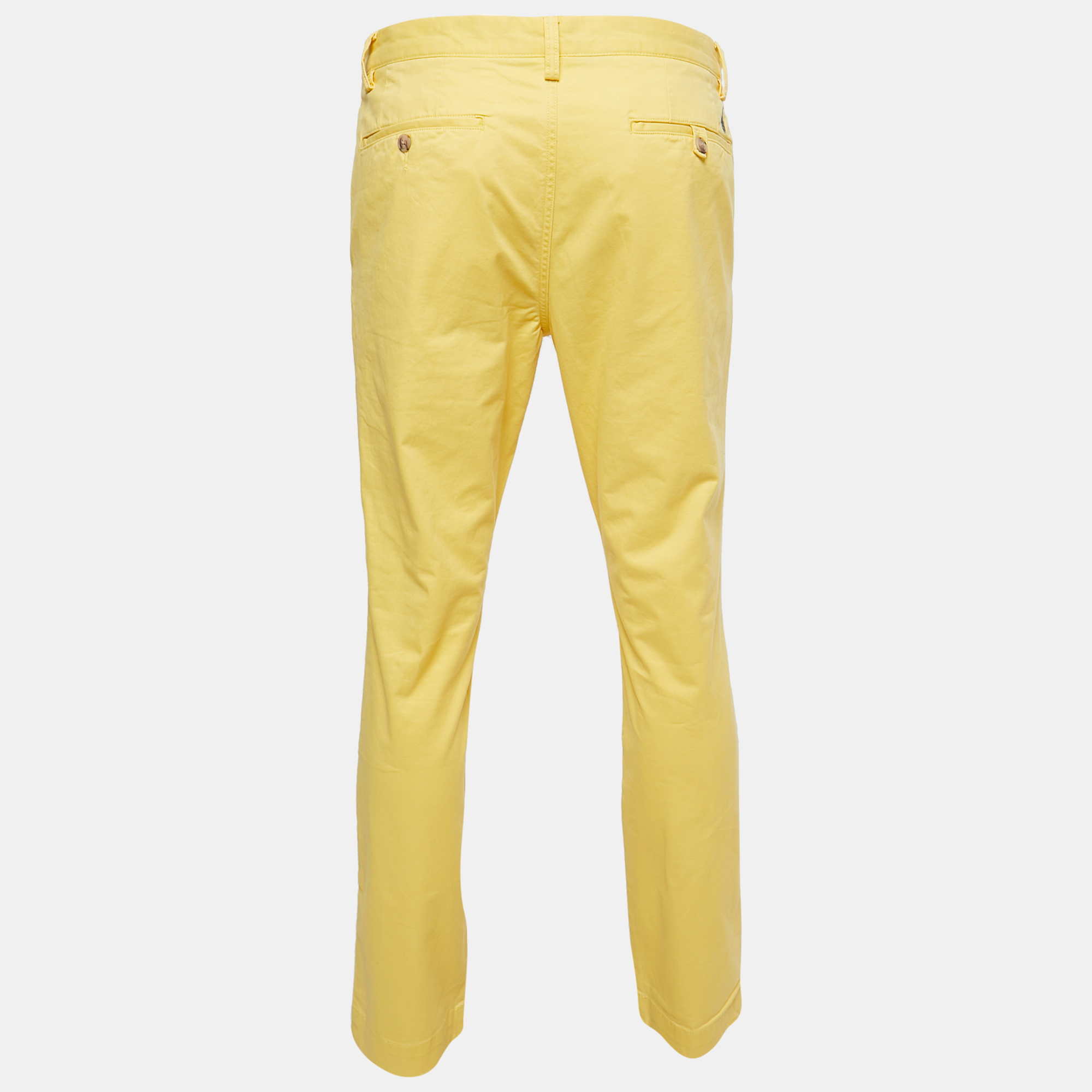 

Polo Ralph Lauren Yellow Cotton Stretch Slim Fit Pants