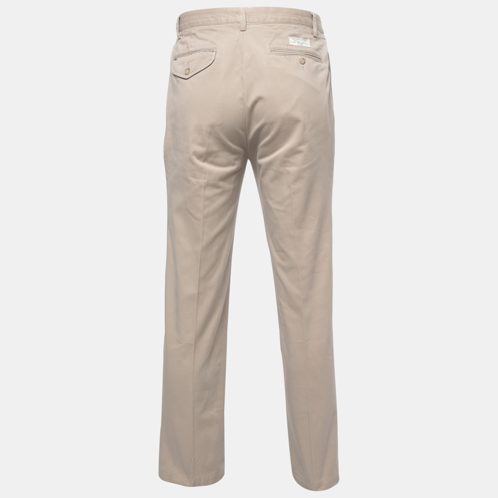 

Polo Ralph Lauren Beige Cotton Straight Fit Pants