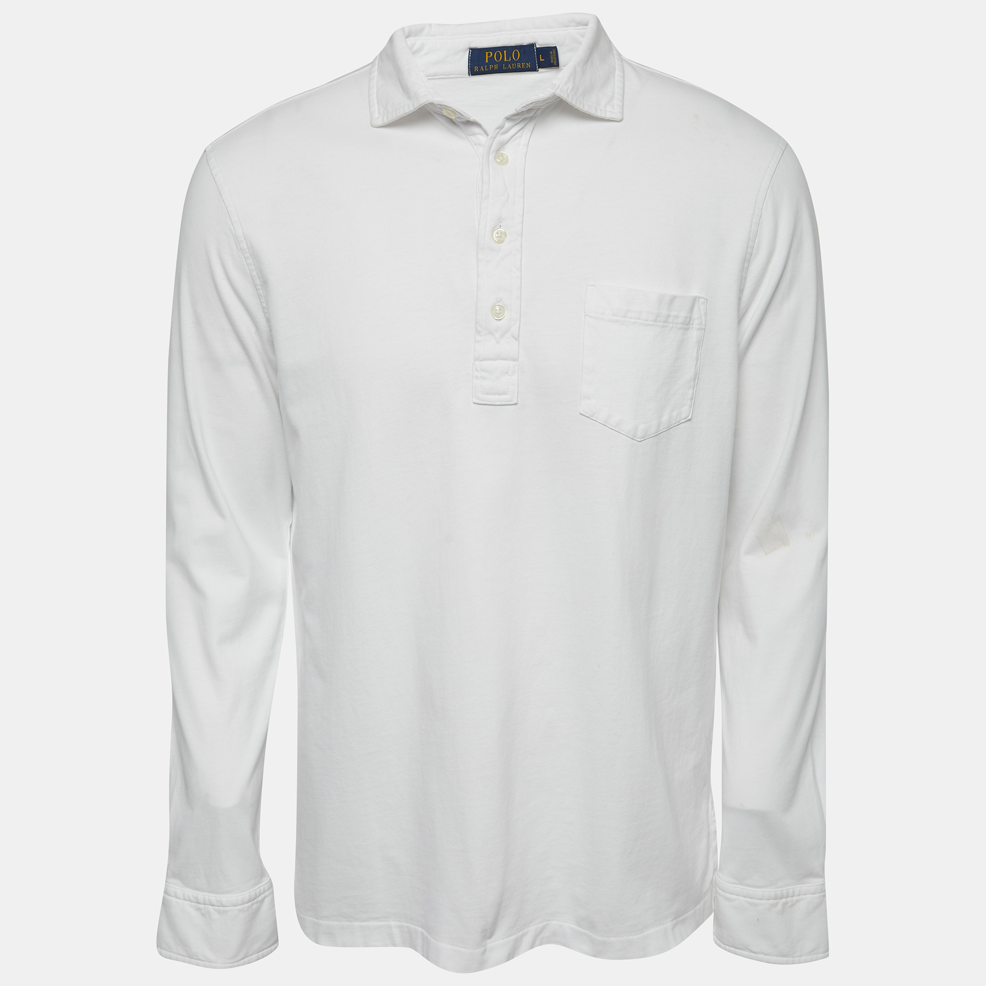 

Polo Ralph Lauren White Cotton Knit Full Sleeve T-Shirt