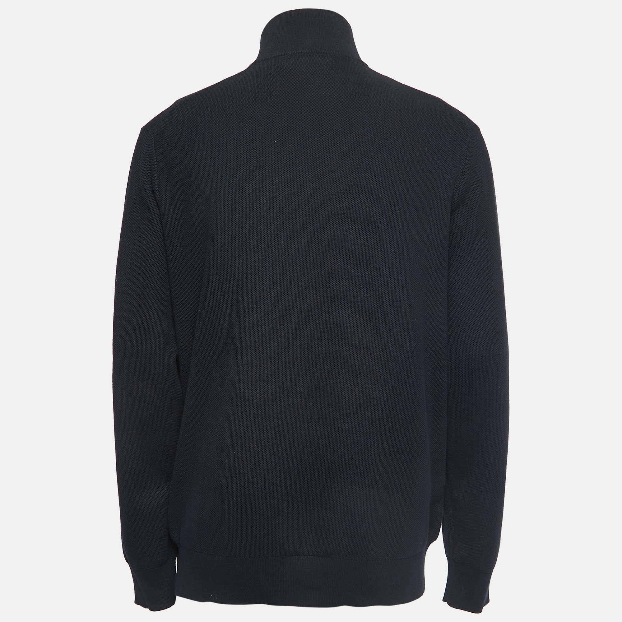 

Polo Ralph Lauren Black Cotton Knit half Zip Sweater
