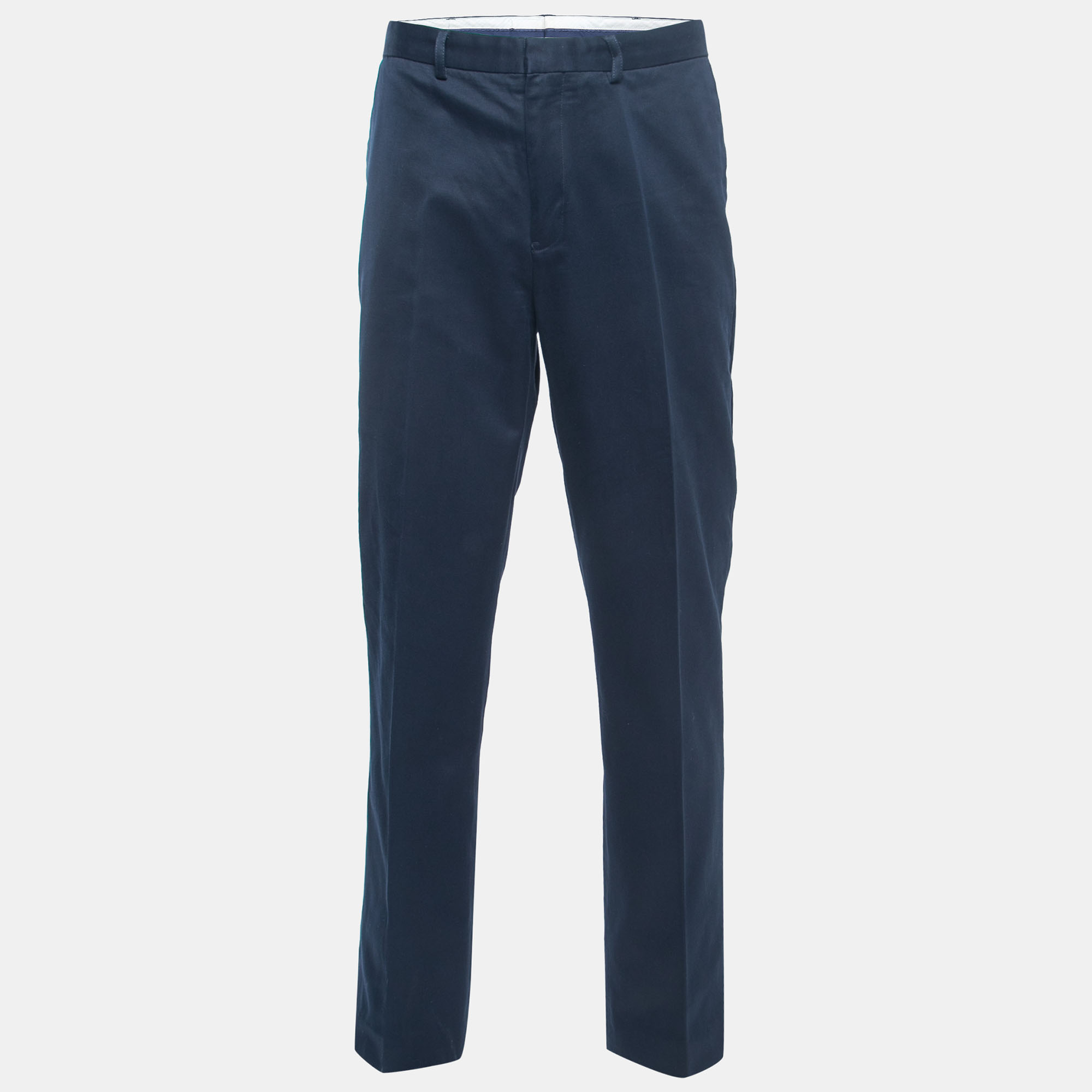 

Polo Ralph Lauren Navy Blue Cotton Twill Trousers