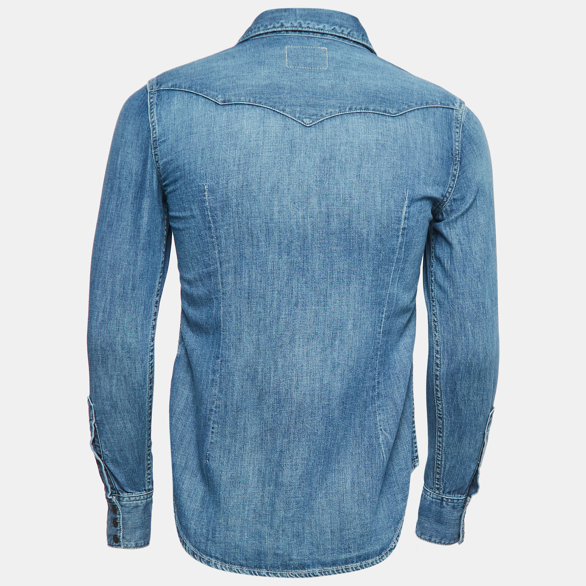 

Polo Ralph Lauren Blue Denim Button Front Full Sleeve Shirt