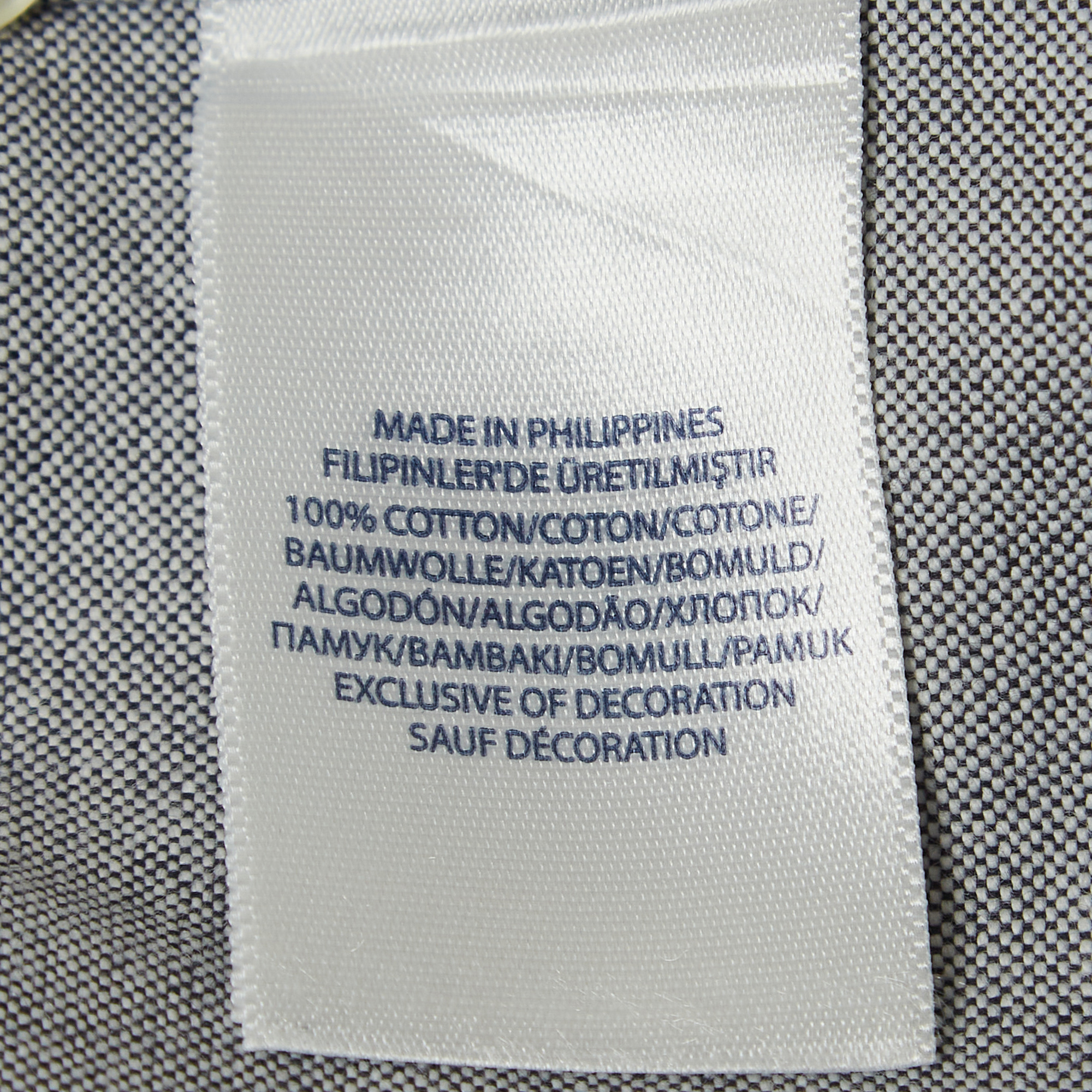 Polo Ralph Lauren Grey Cotton Button Down Full Sleeve Shirt S 