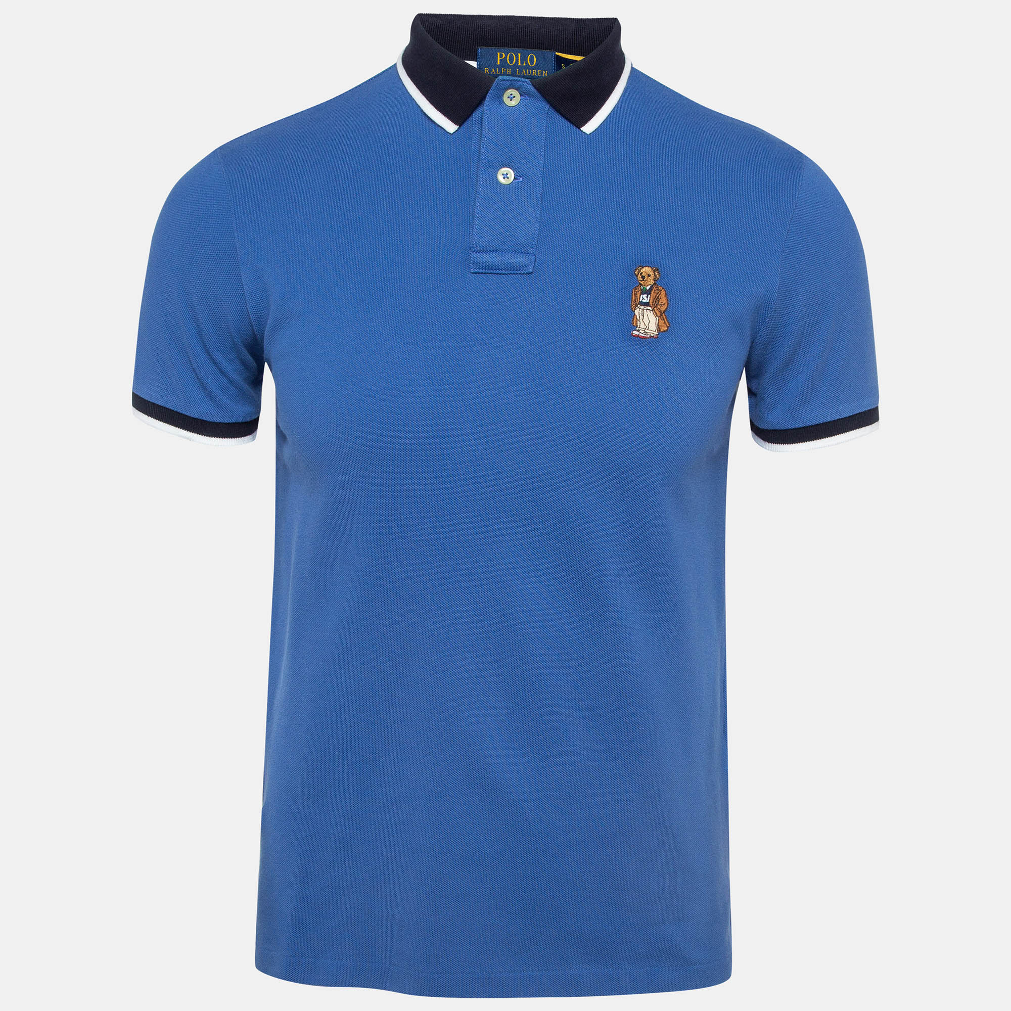 

Polo Ralph Lauren Blue Embroidered Cotton Polo T-Shirt