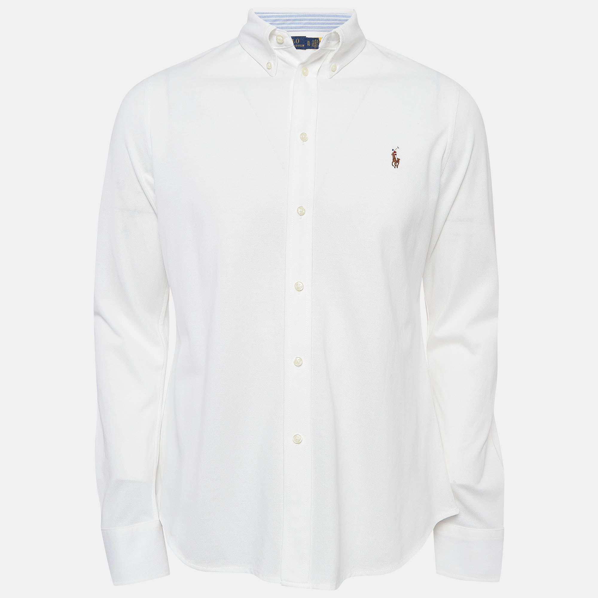 

Polo Ralph Lauren White Cotton Pique Shirt XL