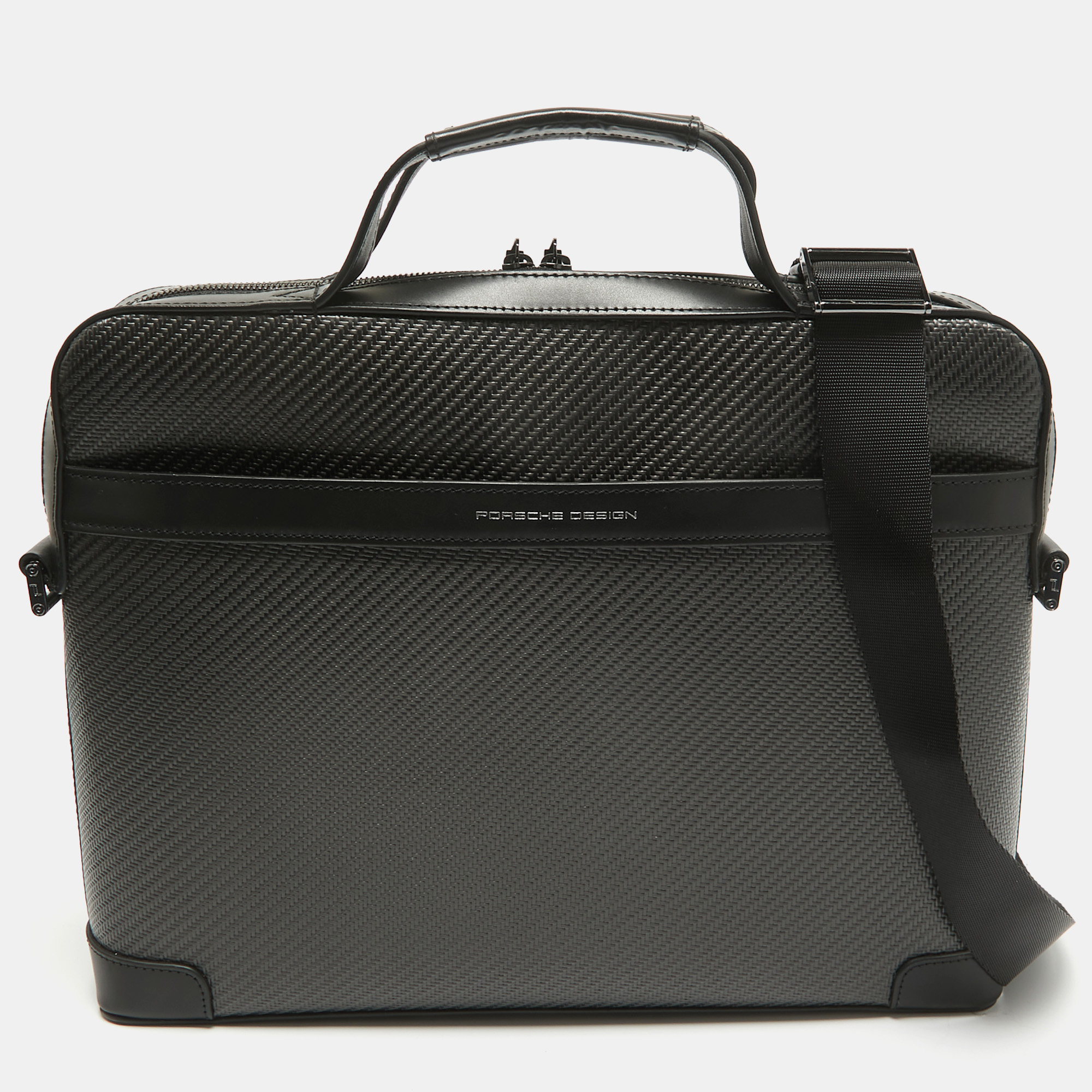 

Porsche Design Black Carbon Fabric  Briefcase