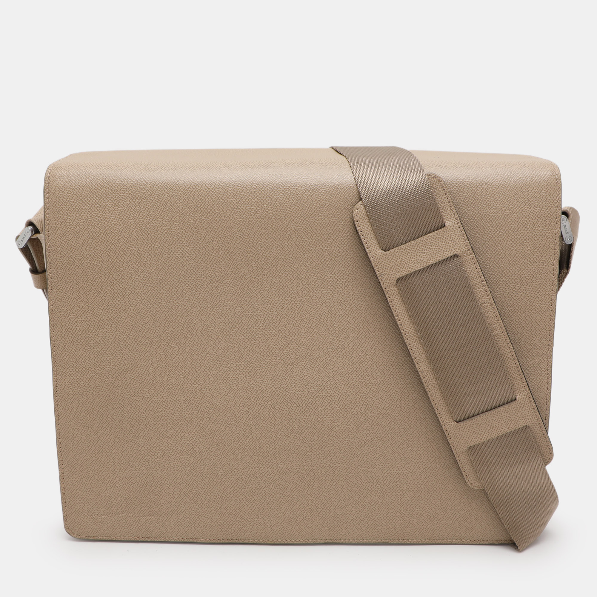 

Porsche Design Beige Leather Flap Messenger Bag